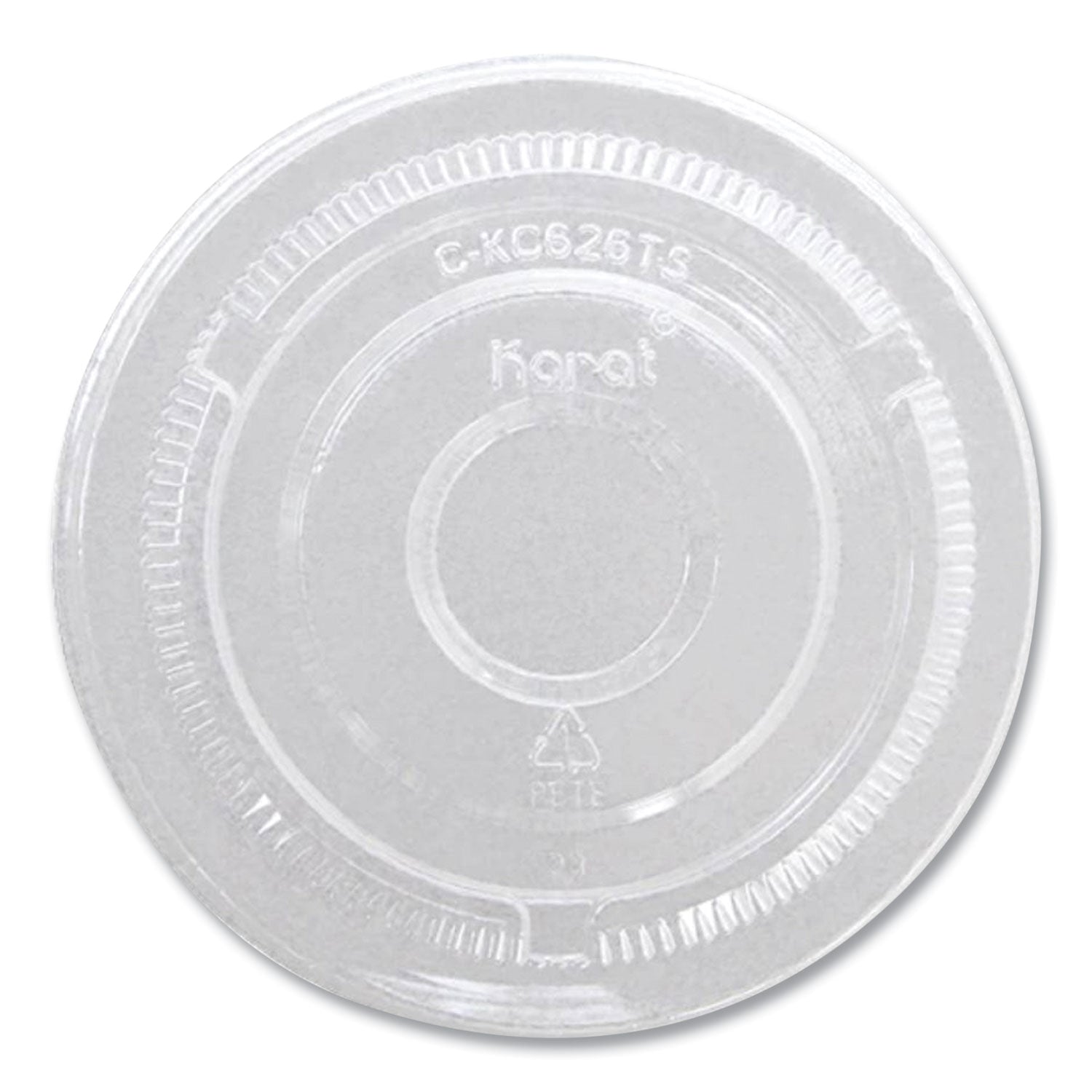 PET Lids | No Hole Flat Lid for 12-24 oz Cups