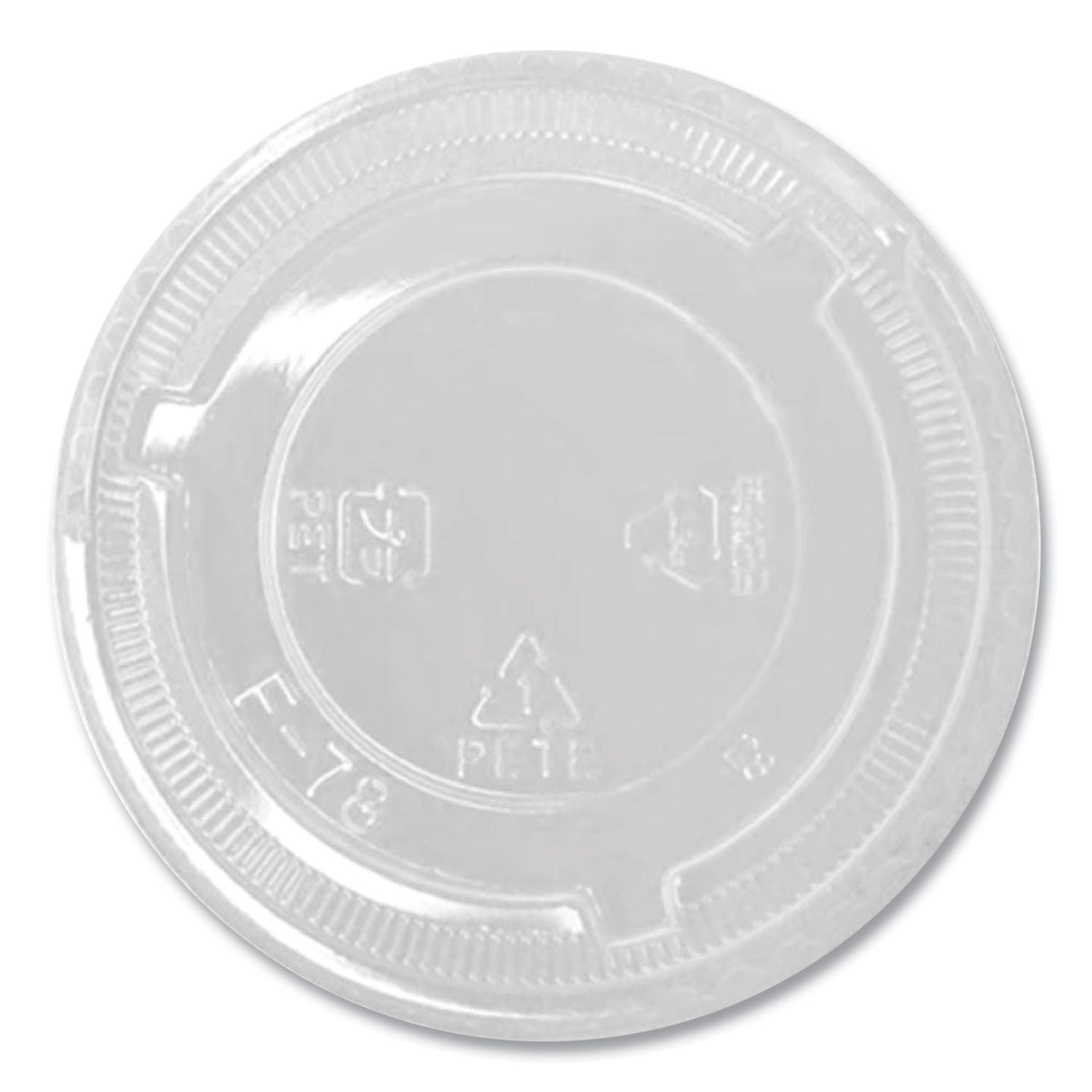 PET Lids | No Hole Flat Lid for 8-10 oz Cups