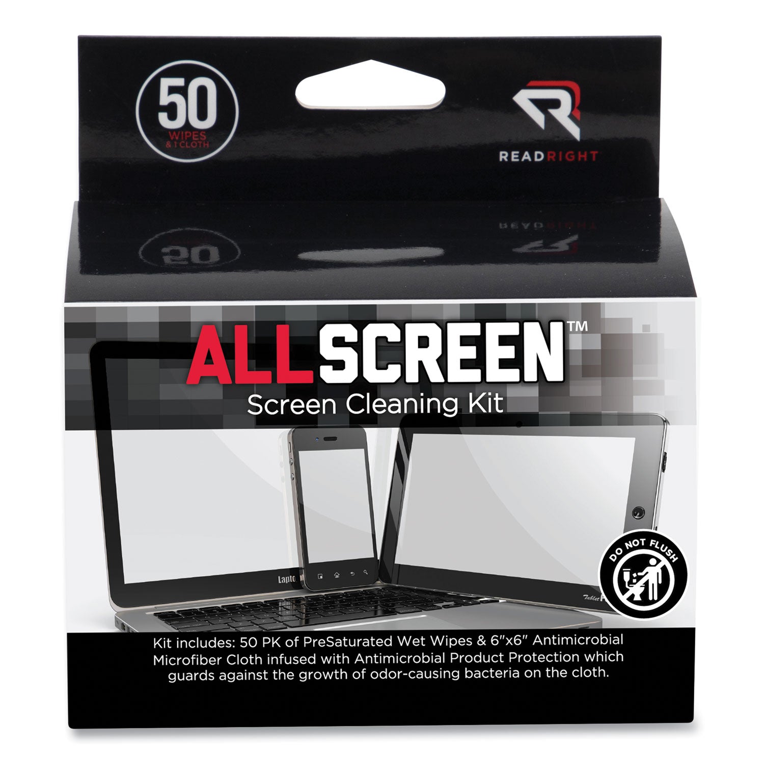 AllScreen Cleaning Kit | Wipes & Microfiber Cloth