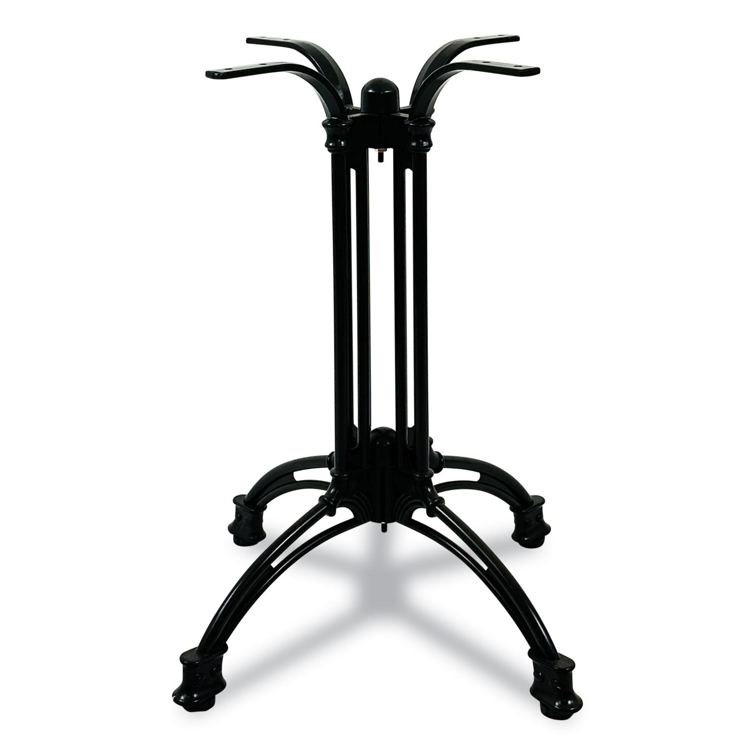 JMC Furniture Topalit Tables, Round, 36" dia x 29"h, Gray Top, Black Iron Base/Legs - Bloom Skins