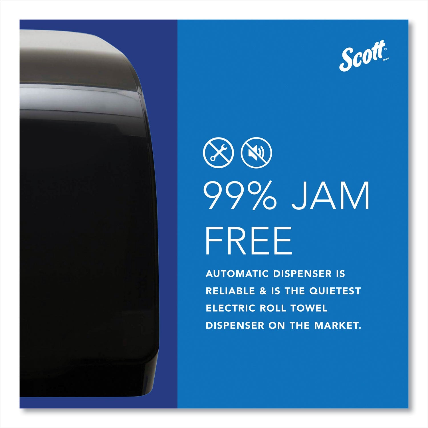 Scott® Pro Electronic Hard Roll Towel Dispenser, 12.66 X 9.18 X 16.44, Smoke - Bloom Skins