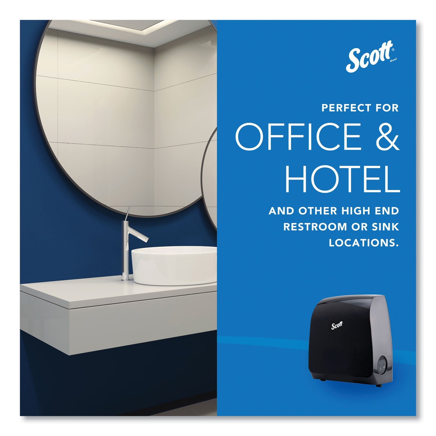 Scott® Pro Electronic Hard Roll Towel Dispenser, 12.66 X 9.18 X 16.44, Smoke - Bloom Skins