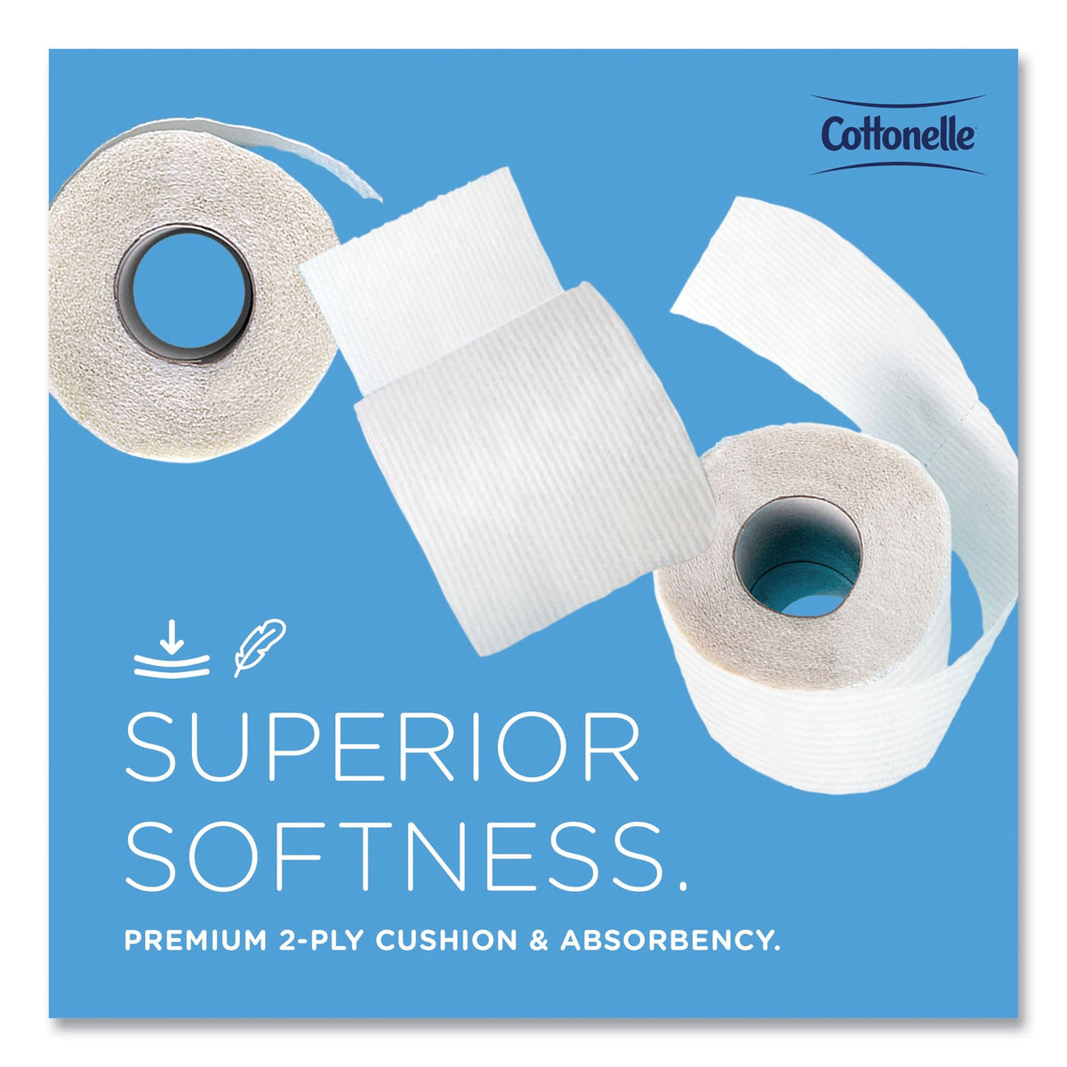Cottonelle® 2-Ply Bathroom Tissue, Septic Safe, White, 451 Sheets/Roll, 20 Rolls/Carton
