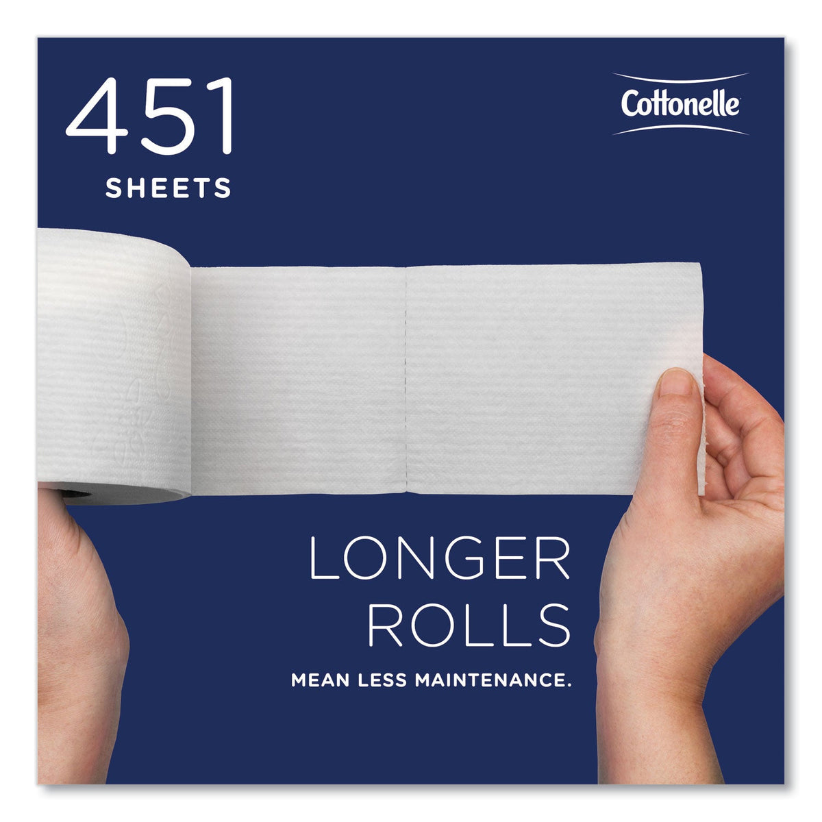 Cottonelle® 2-Ply Bathroom Tissue, Septic Safe, White, 451 Sheets/Roll, 20 Rolls/Carton