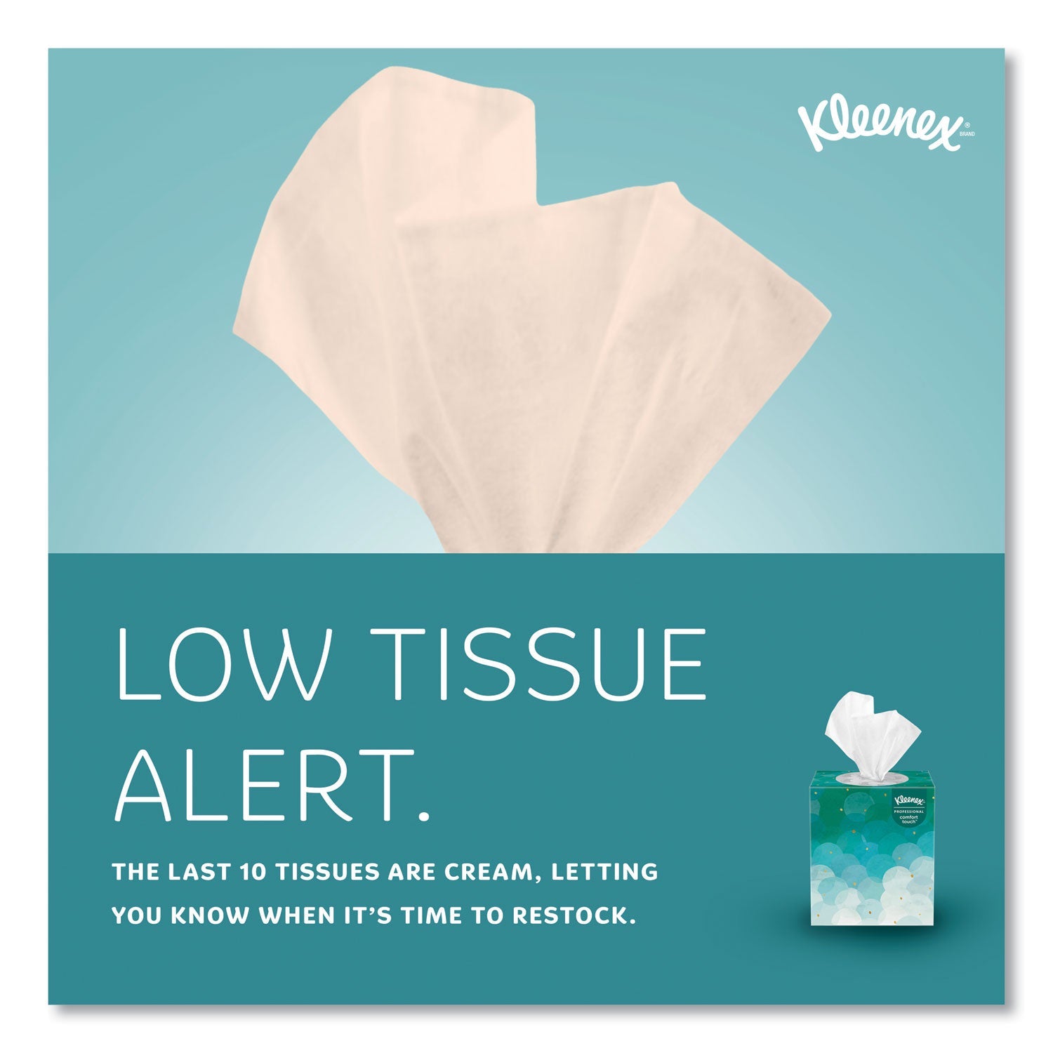 Kleenex® Boutique White Facial Tissue, 2-Ply, Pop-Up Box, 90 Sheets/Box