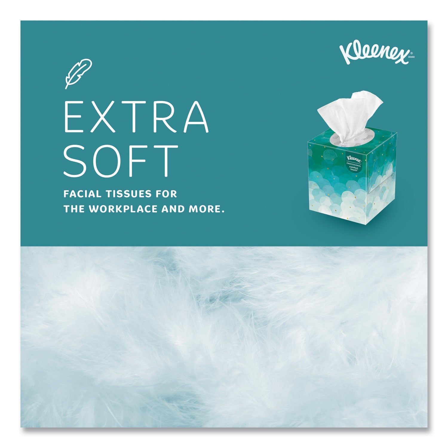 Kleenex® Boutique White Facial Tissue for Business, Pop-Up Box, 2-Ply, 95 Sheets/Box, 6 Boxes/Pack
