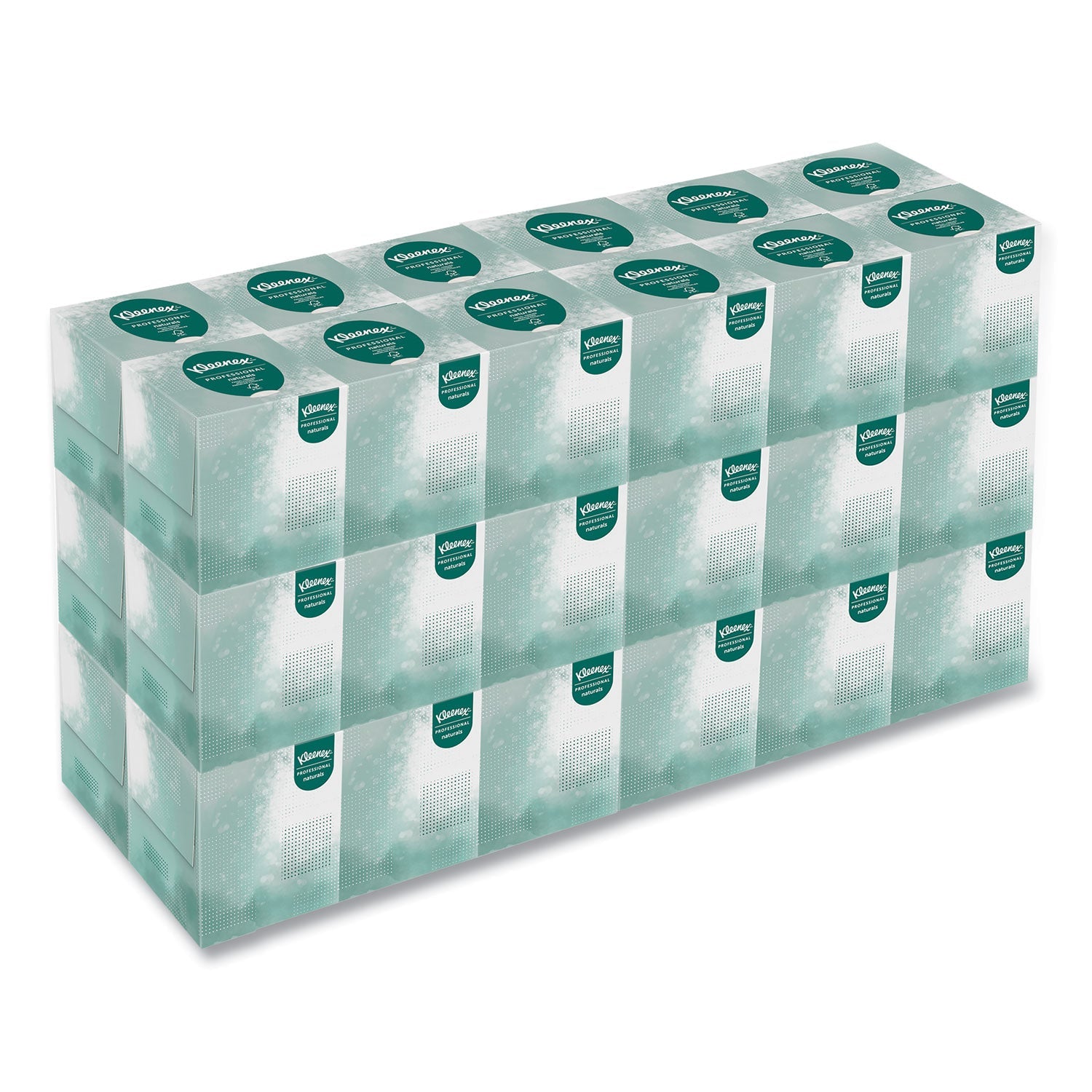 Kleenex® Naturals Facial Tissue for Business, BOUTIQUE POP-UP Box, 2-Ply, White, 90 Sheets/Box, 36 Boxes/Carton