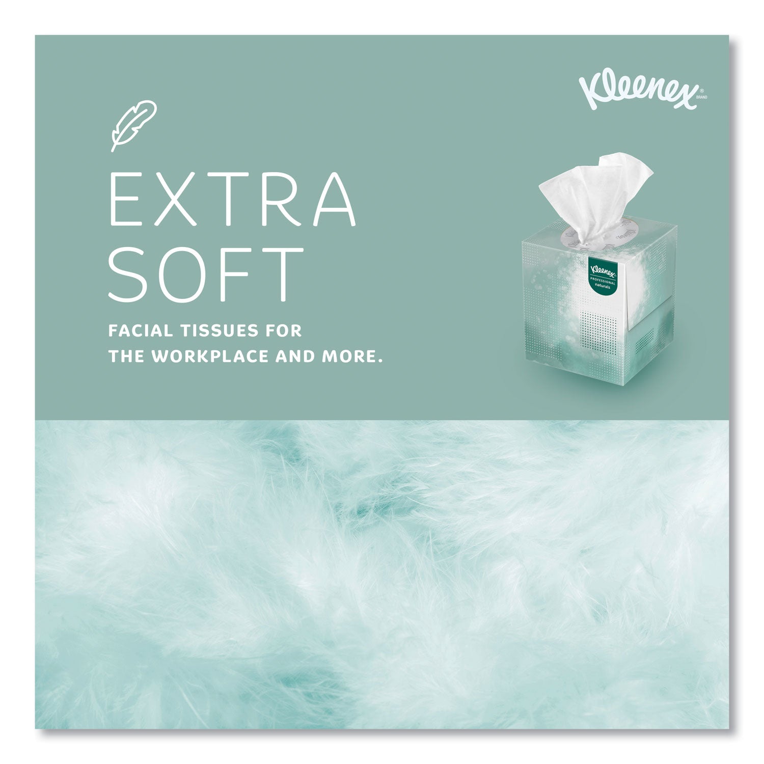 Kleenex® Naturals Facial Tissue, 2-Ply, White, 90 Sheets/Box