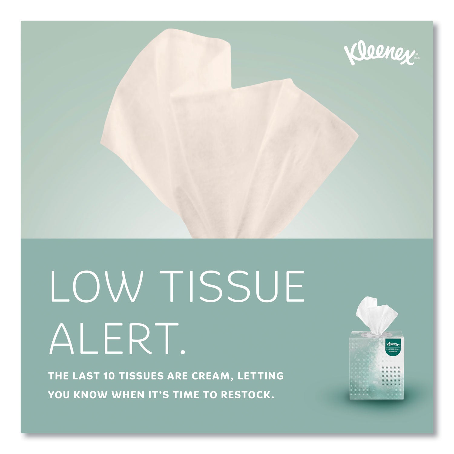Kleenex® Naturals Facial Tissue, 2-Ply, White, 90 Sheets/Box