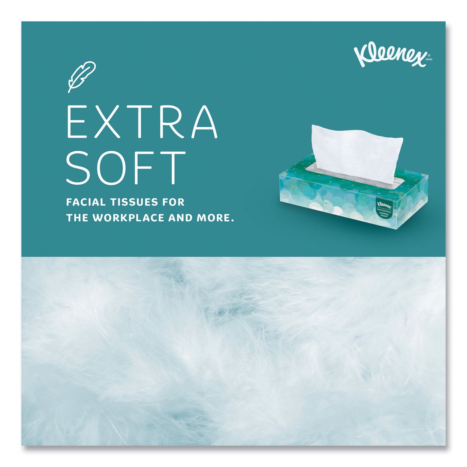 Kleenex® White Facial Tissue for Business, 2-Ply, White, Pop-Up Box, 100 Sheets/Box