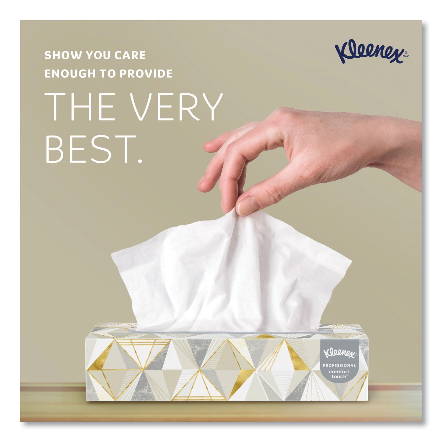 Kleenex® White Facial Tissue, 2-Ply, White, Pop-Up Box, 125 Sheets/box