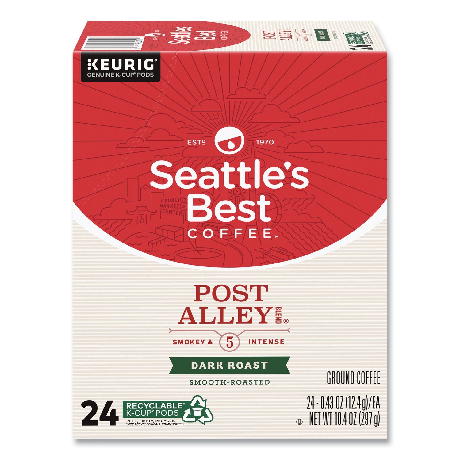 Seattle's Best™ Post Alley Dark Coffee K-Cup, 24/Box