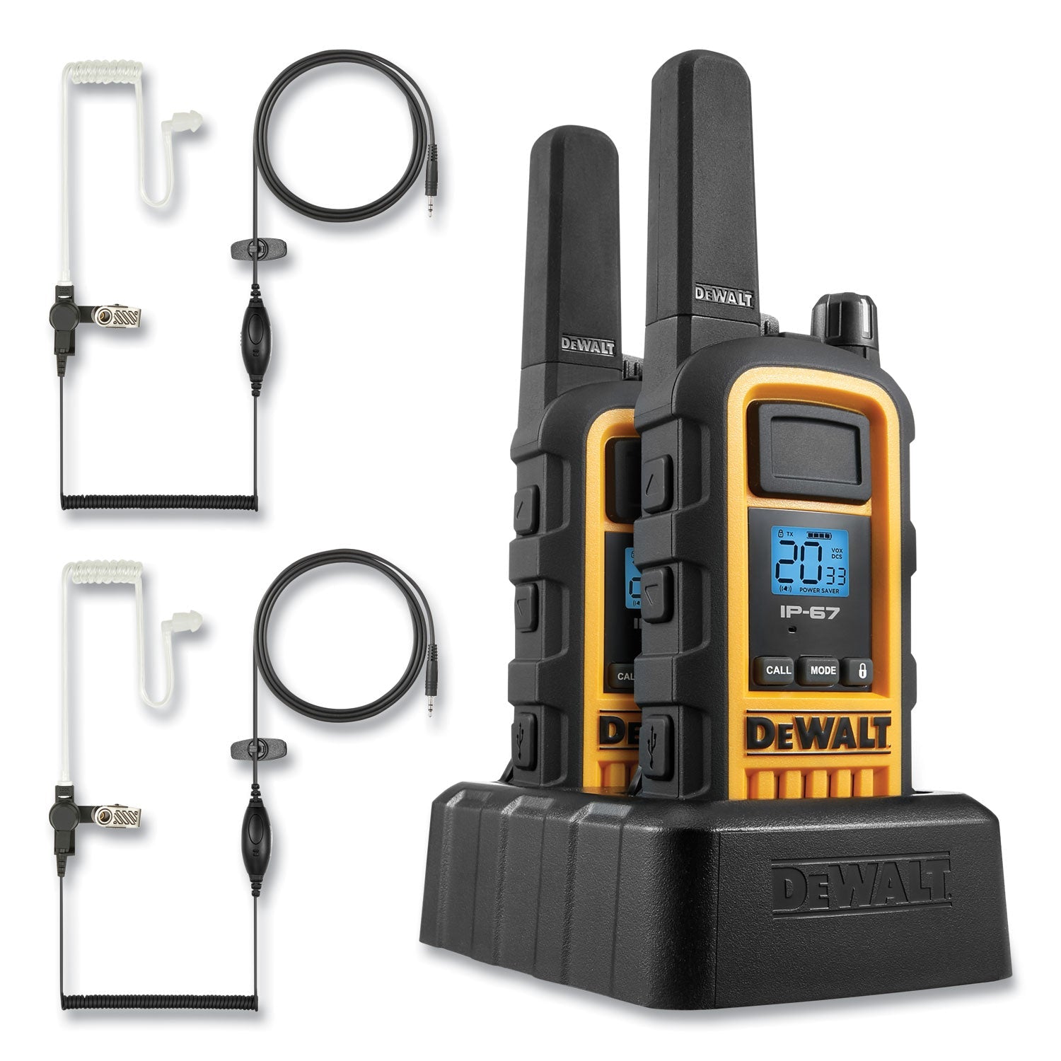 DeWalt® 1DXFRS800SV1 Two-Way Radios, 2 W, 22 Channels