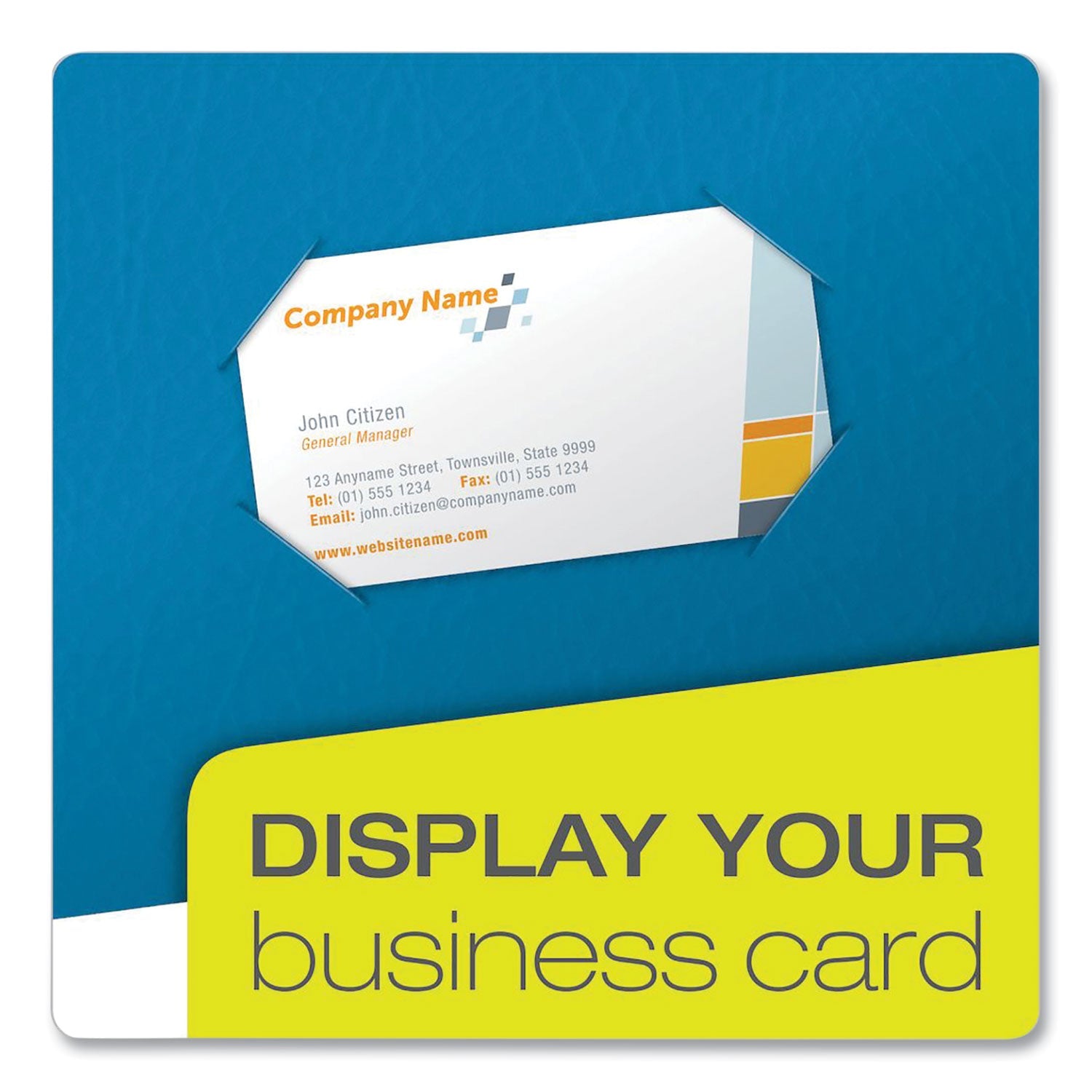 Oxford™ Twin-Pocket Folder, Embossed Leather Grain Paper, 0.5" Capacity, 11 X 8.5, Light Blue, 25/box