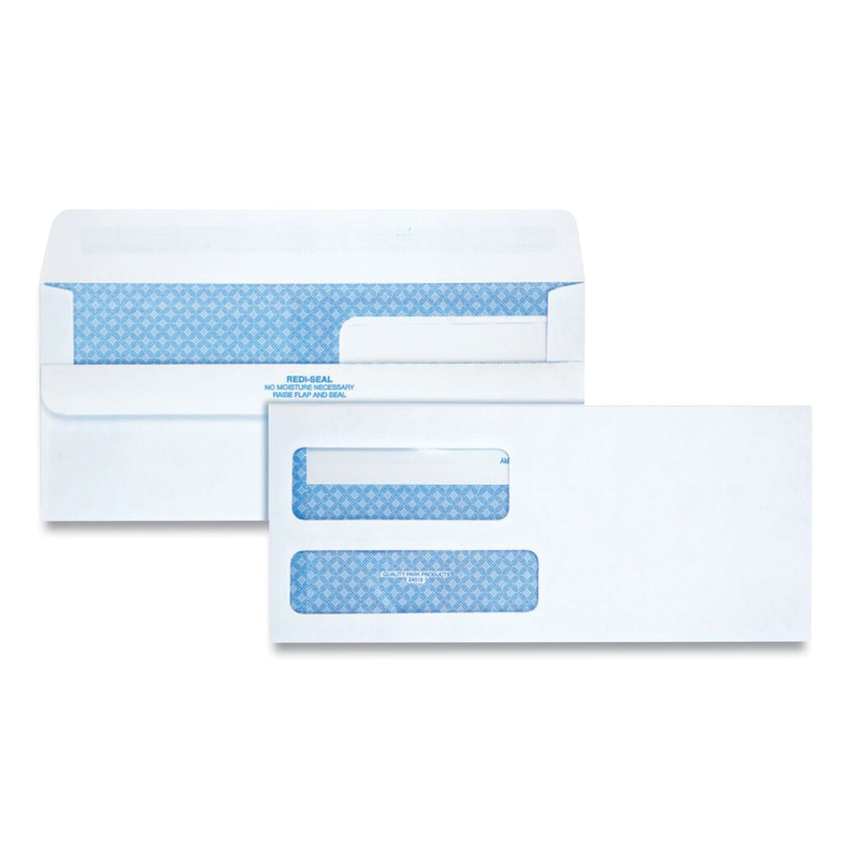 Quality Park Double Window Redi-Seal Envelope #9
