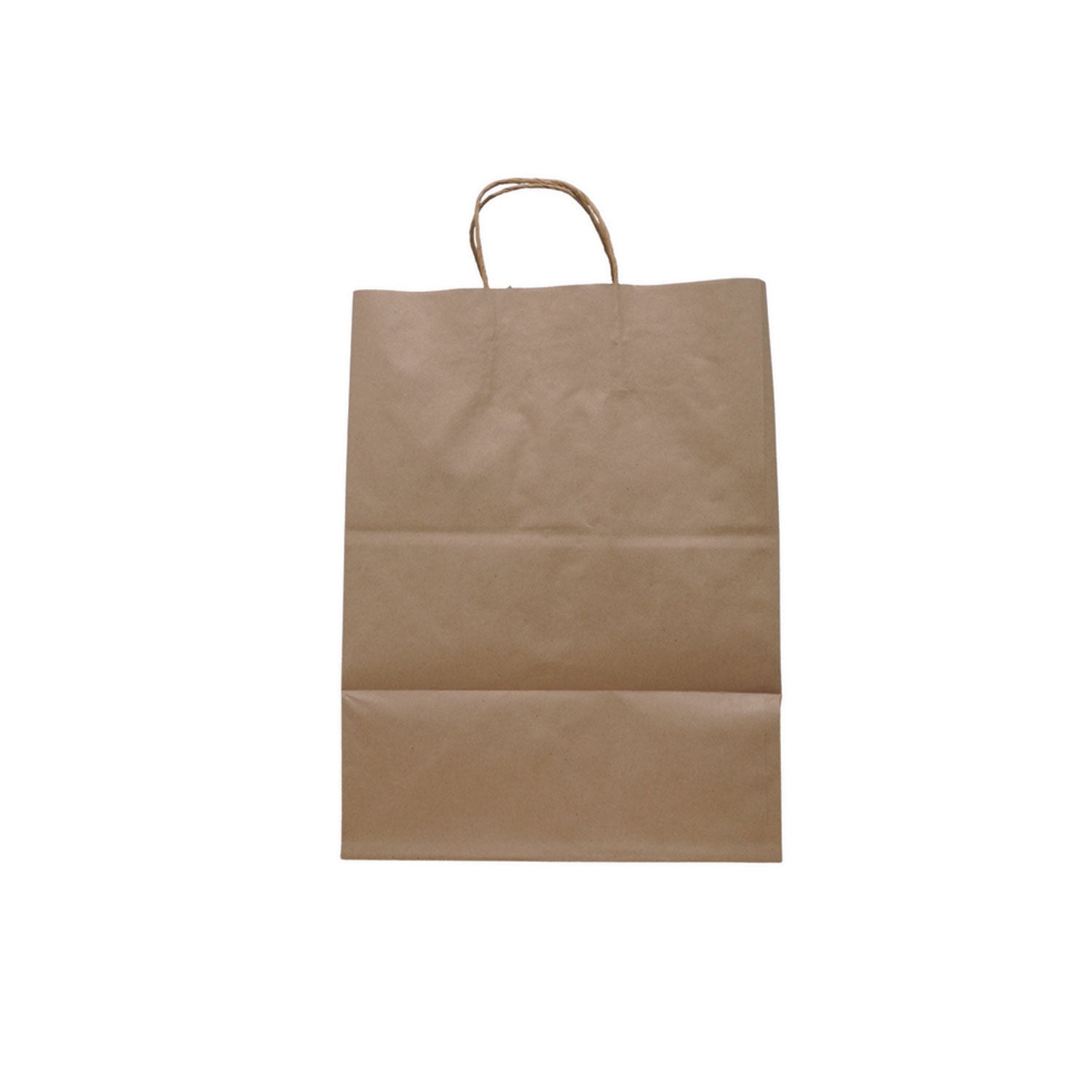 Solupac™ Take Out Twist Handle Bag, Natural Twisted-Paper Handles, 12" x 9" x 15.75", Natural, 200/Carton