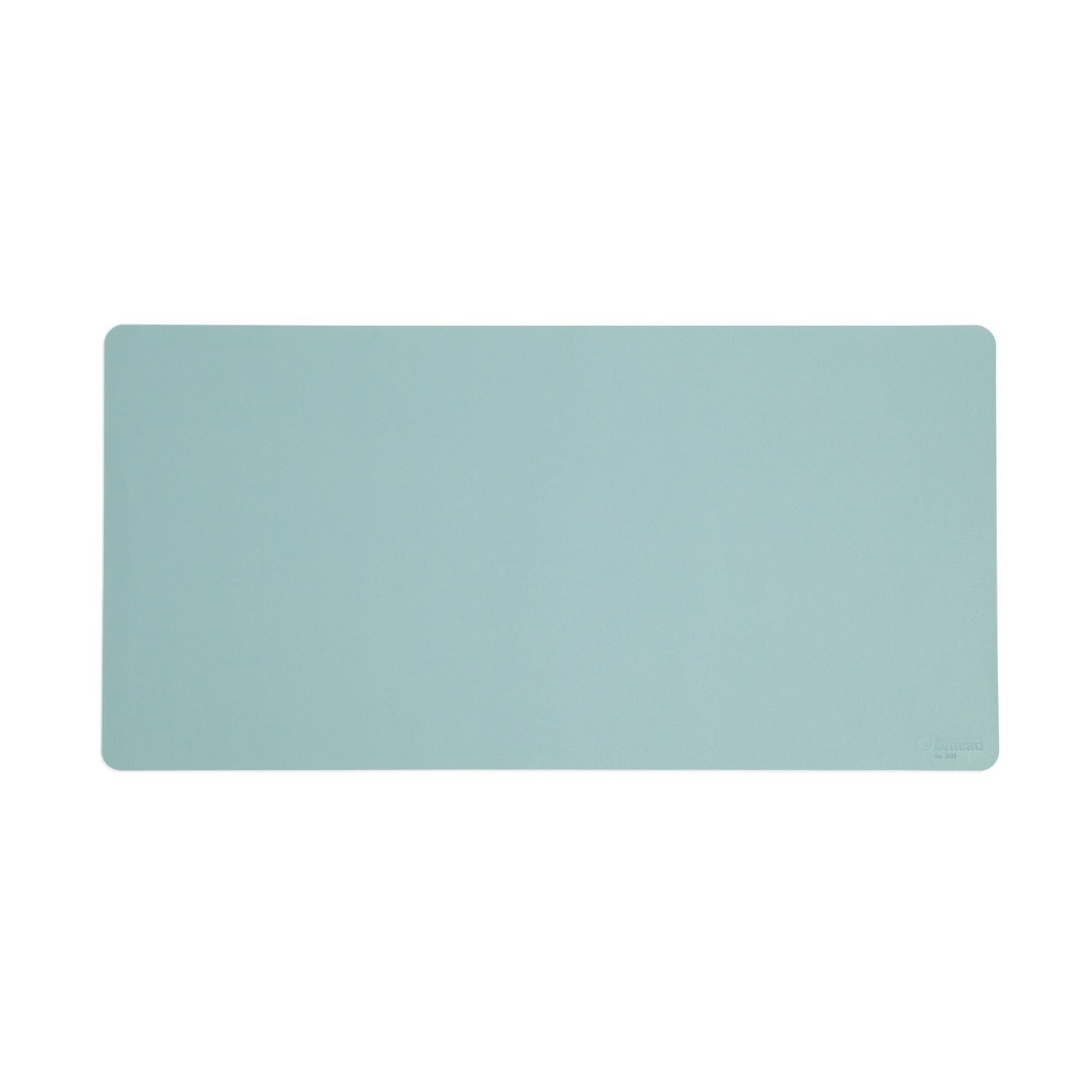 Smead Vegan Leather Desk Pads, 31.5" x 15.7", Light Blue