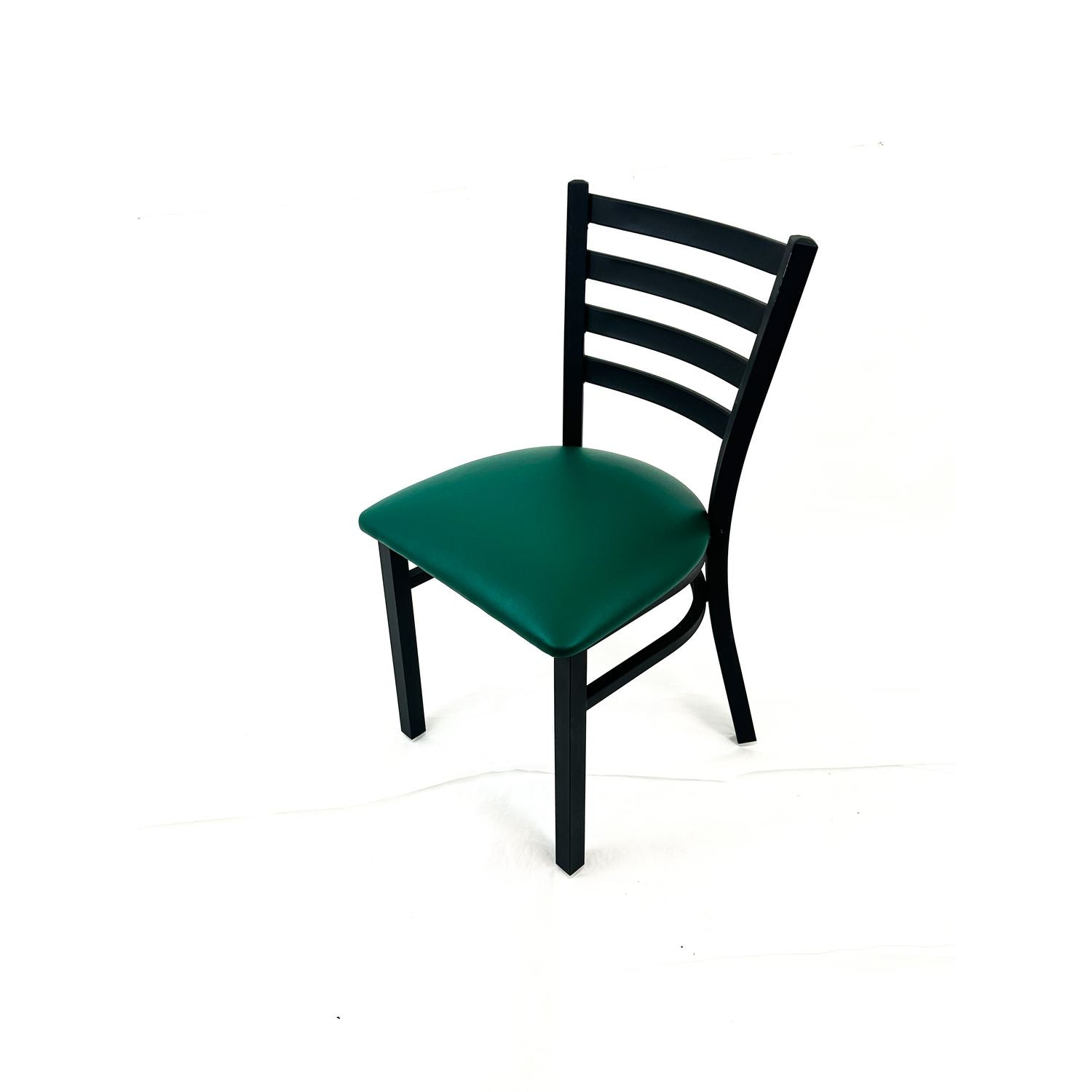JMC Furniture White Horse Series Side Chairs, Supports Up to 300 lb,18" Seat Height, Green Seat, Black Back, Black Base - Bloom Skins