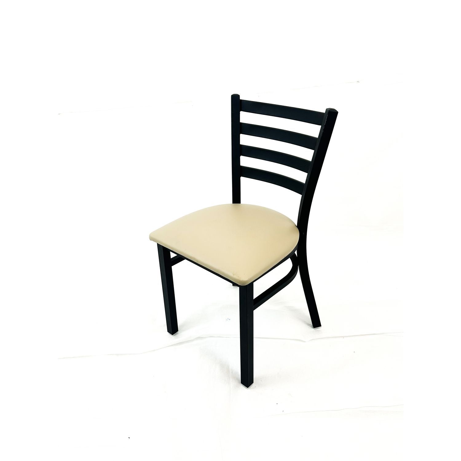 JMC Furniture White Horse Series Side Chairs, Supports Up to 300 lb, 18" Seat Height, Taupe Seat, Black Back, Black Base - Bloom Skins
