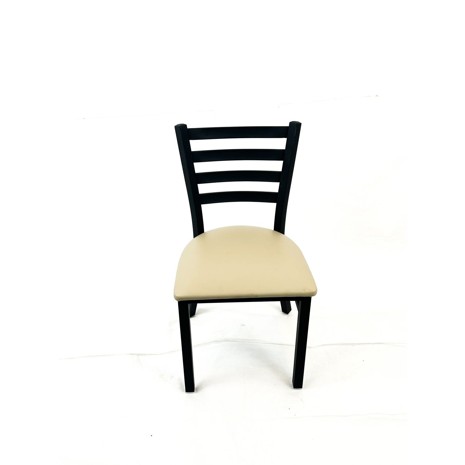 JMC Furniture White Horse Series Side Chairs, Supports Up to 300 lb, 18" Seat Height, Taupe Seat, Black Back, Black Base - Bloom Skins