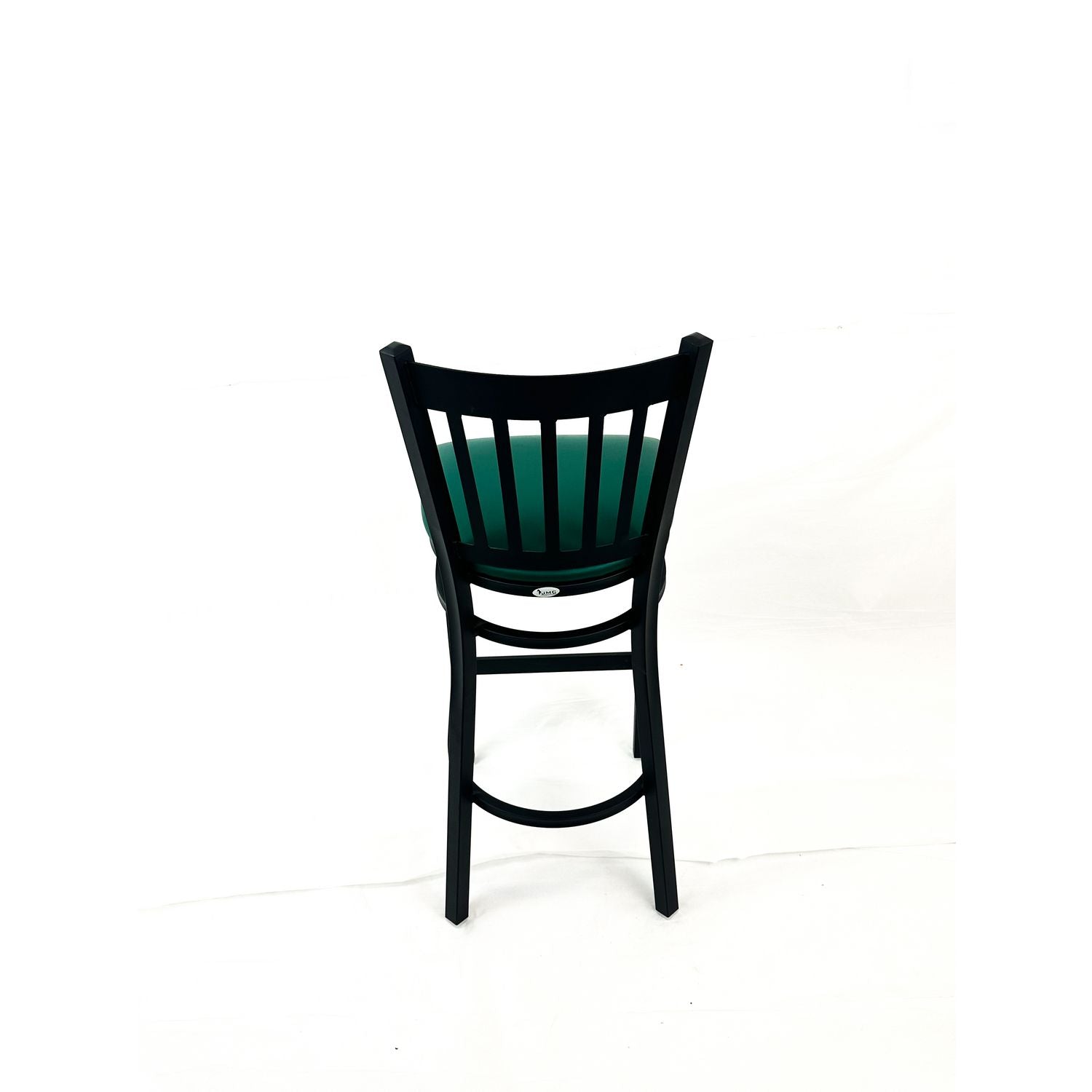 JMC Furniture Cobra Series Barstool, Supports Up to 300 lbs, 28.5" Seat Height, Green Seat, Black Back, Black Base - Bloom Skins