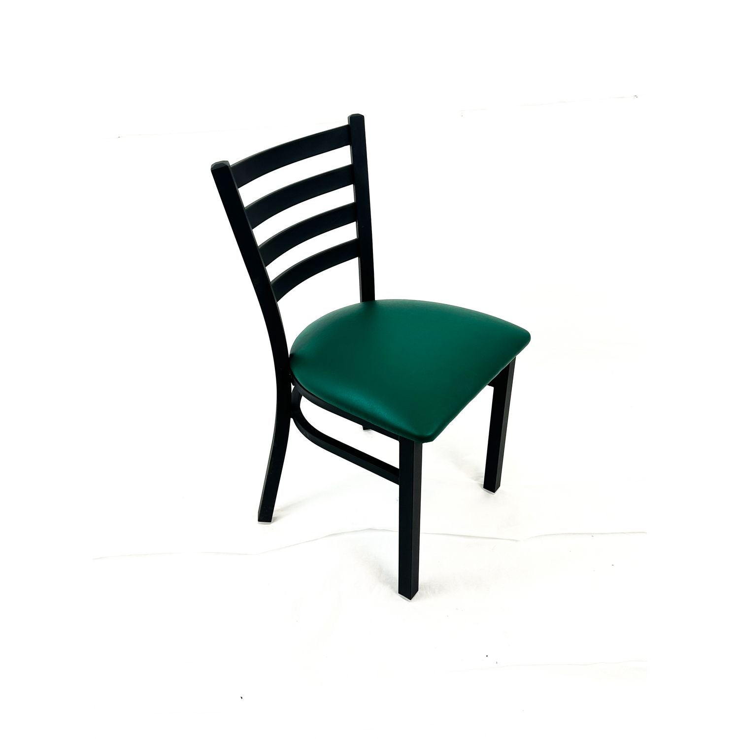 JMC Furniture White Horse Series Side Chairs, Supports Up to 300 lb,18" Seat Height, Green Seat, Black Back, Black Base - Bloom Skins
