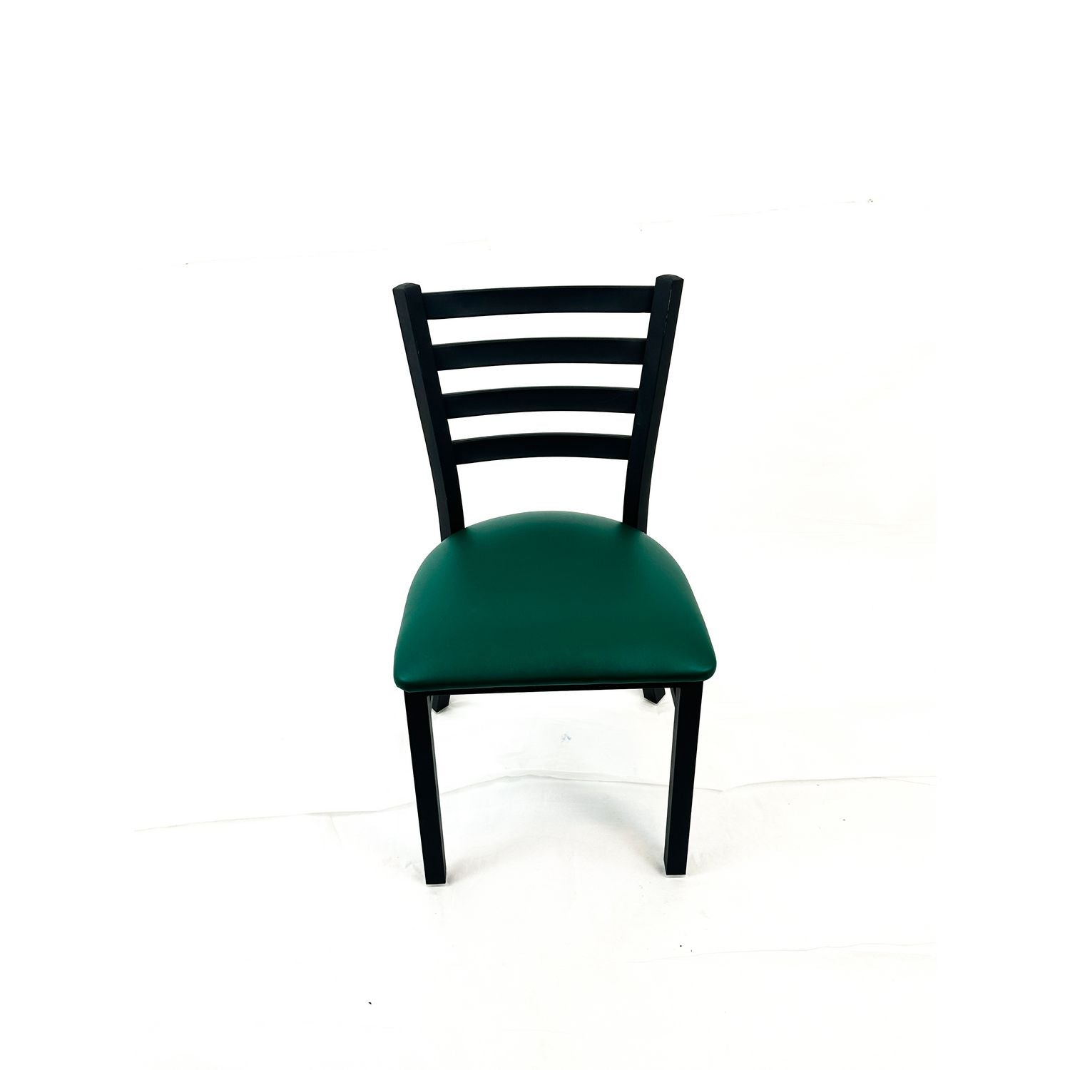 JMC Furniture White Horse Series Side Chairs, Supports Up to 300 lb,18" Seat Height, Green Seat, Black Back, Black Base - Bloom Skins