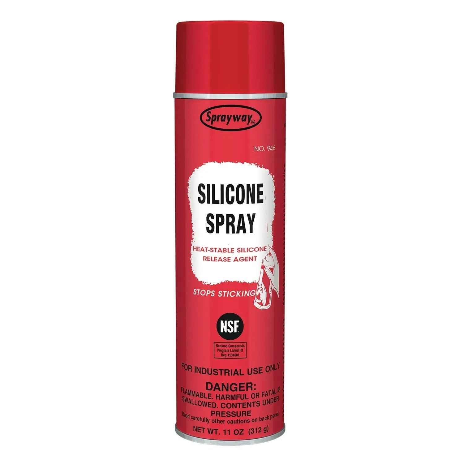 Sprayway® Silicone Spray, 11 oz Aerosol Spray, 12 Cans
