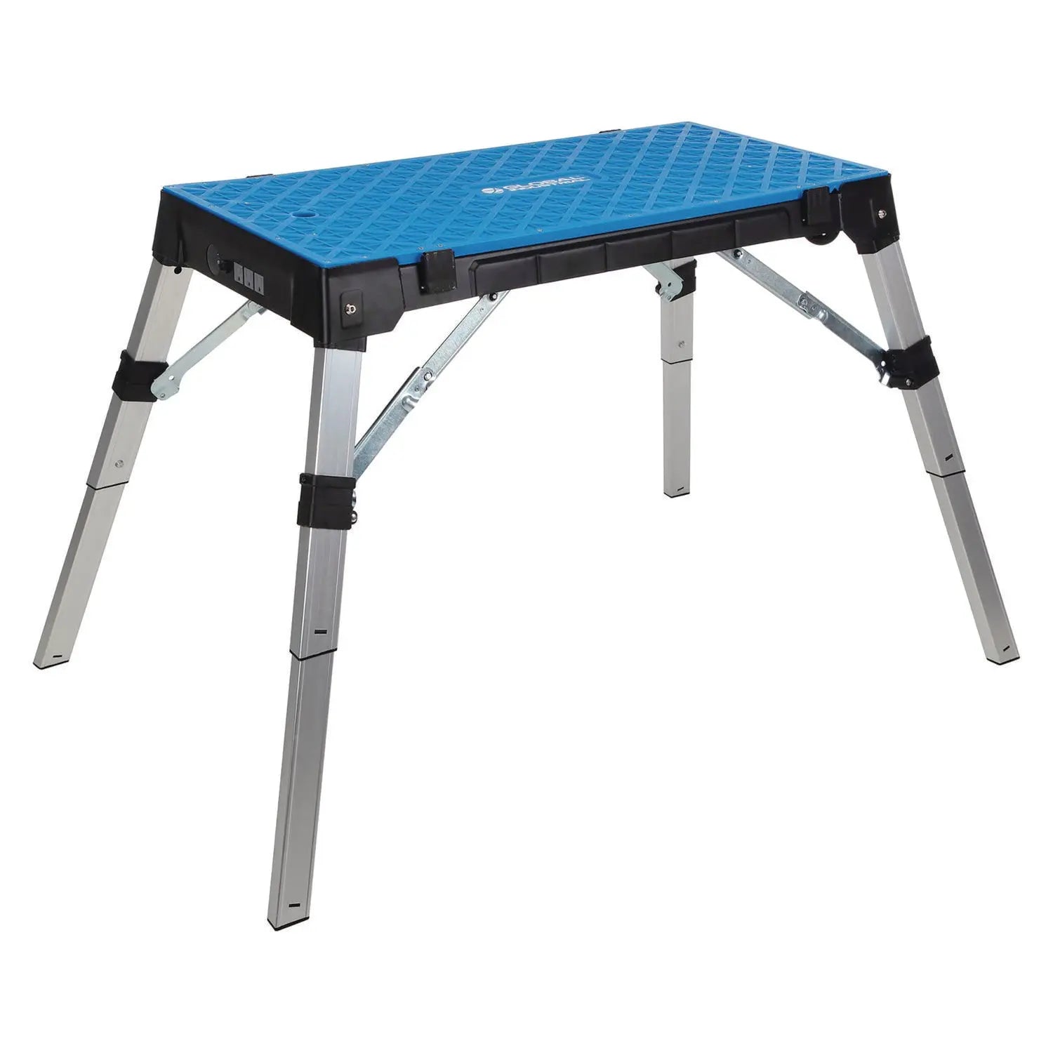 Global Industrial® 4-in-1 Portable Workbench with Power Strip, 300 to 500 lbs, 38.56 to 53 x 19.86 to 32.28 x 3.56 to 30.5