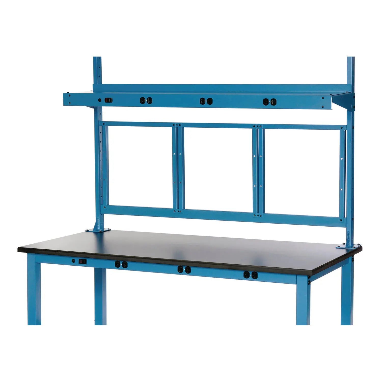 Global Industrial® Panel Mounting Rail, For Use with Global Industrial 60" Wide Workbenches, 125 lb Weight Capacity