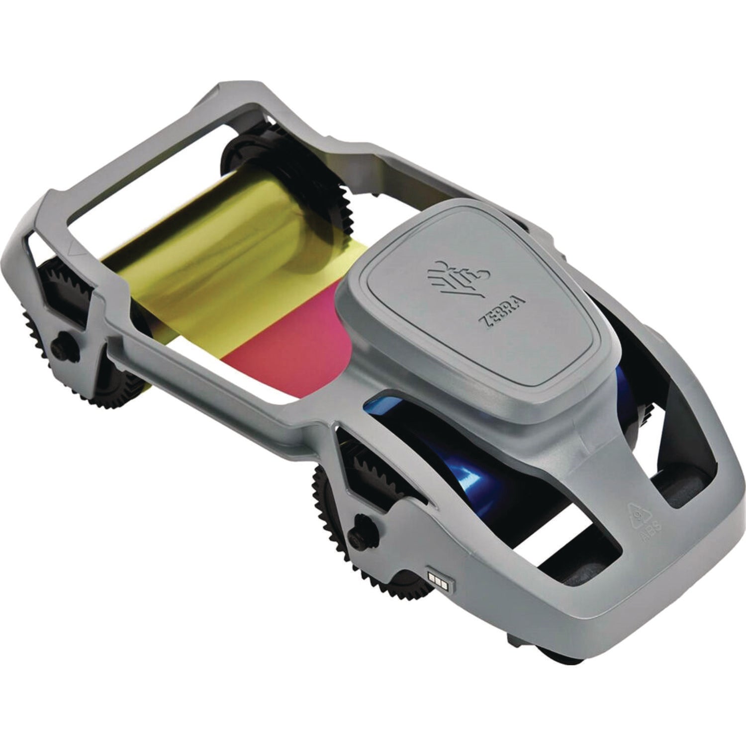 Zebra Technologies® True Colors 2-Sided Wax Ribbon, Black/Cyan/Magenta/Yellow