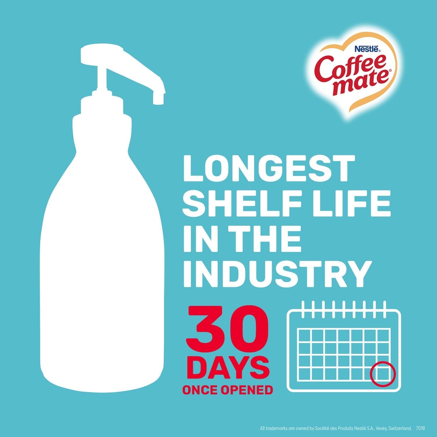 Coffee mate® Liquid Creamer Pump Bottle, Caramel, 50.7 oz Pump Bottle, 2/Carton