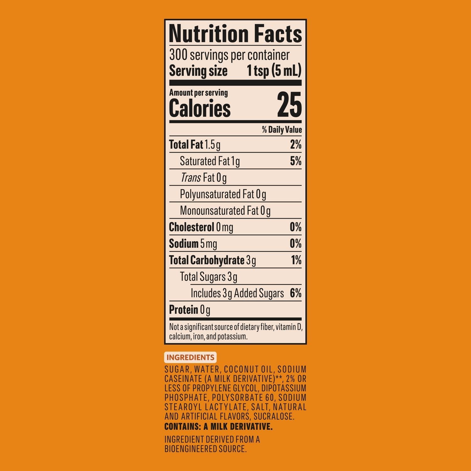 Coffee mate® Liquid Creamer Pump Bottle, Caramel, 50.7 oz Pump Bottle, 2/Carton