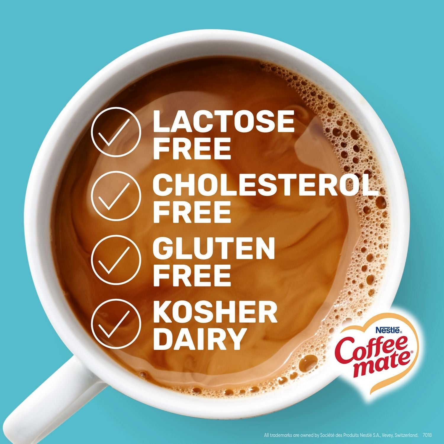 Coffee mate® Liquid Creamer Pump Bottle, Caramel, 50.7 oz Pump Bottle, 2/Carton