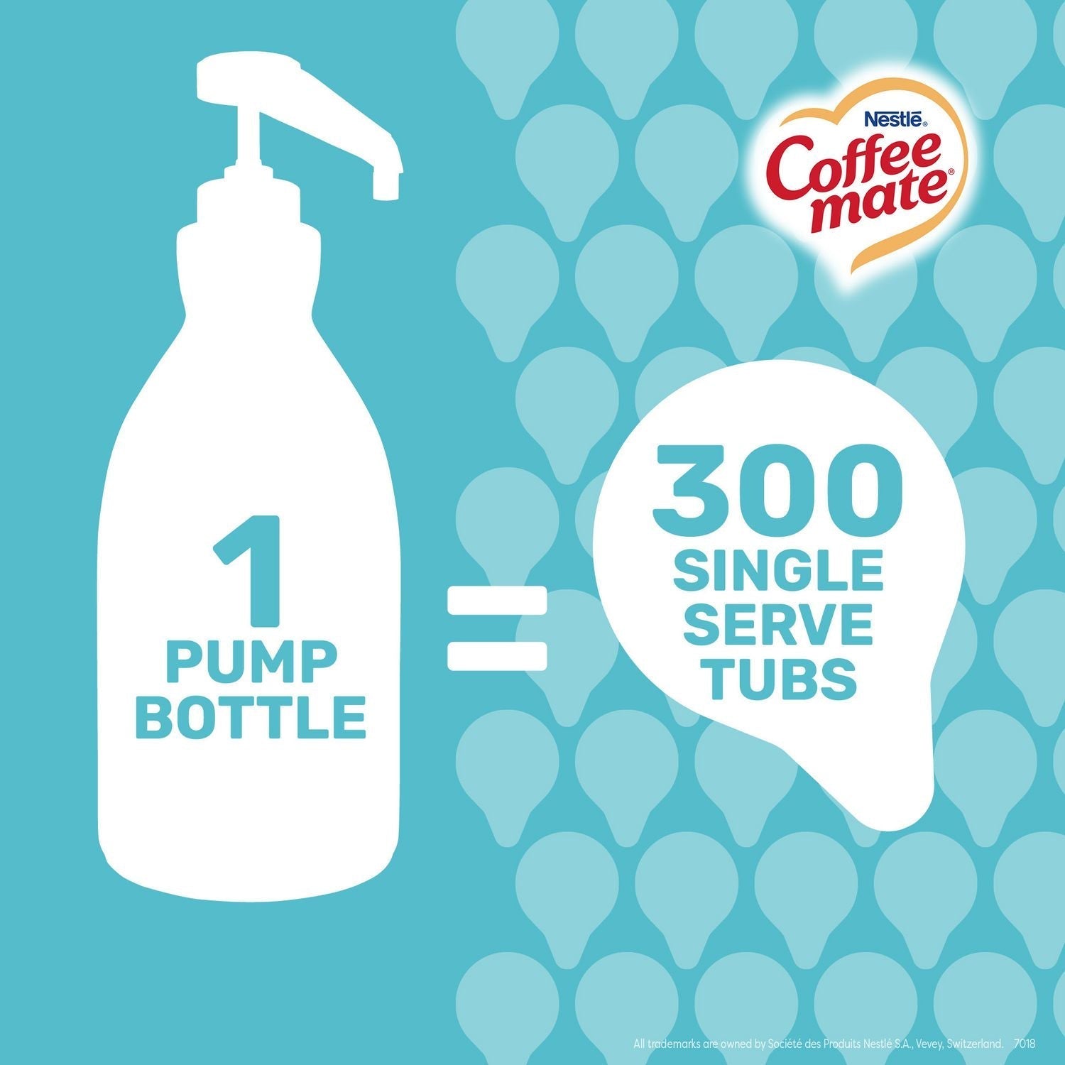 Coffee mate® Liquid Creamer Pump Bottle, Caramel, 50.7 oz Pump Bottle, 2/Carton