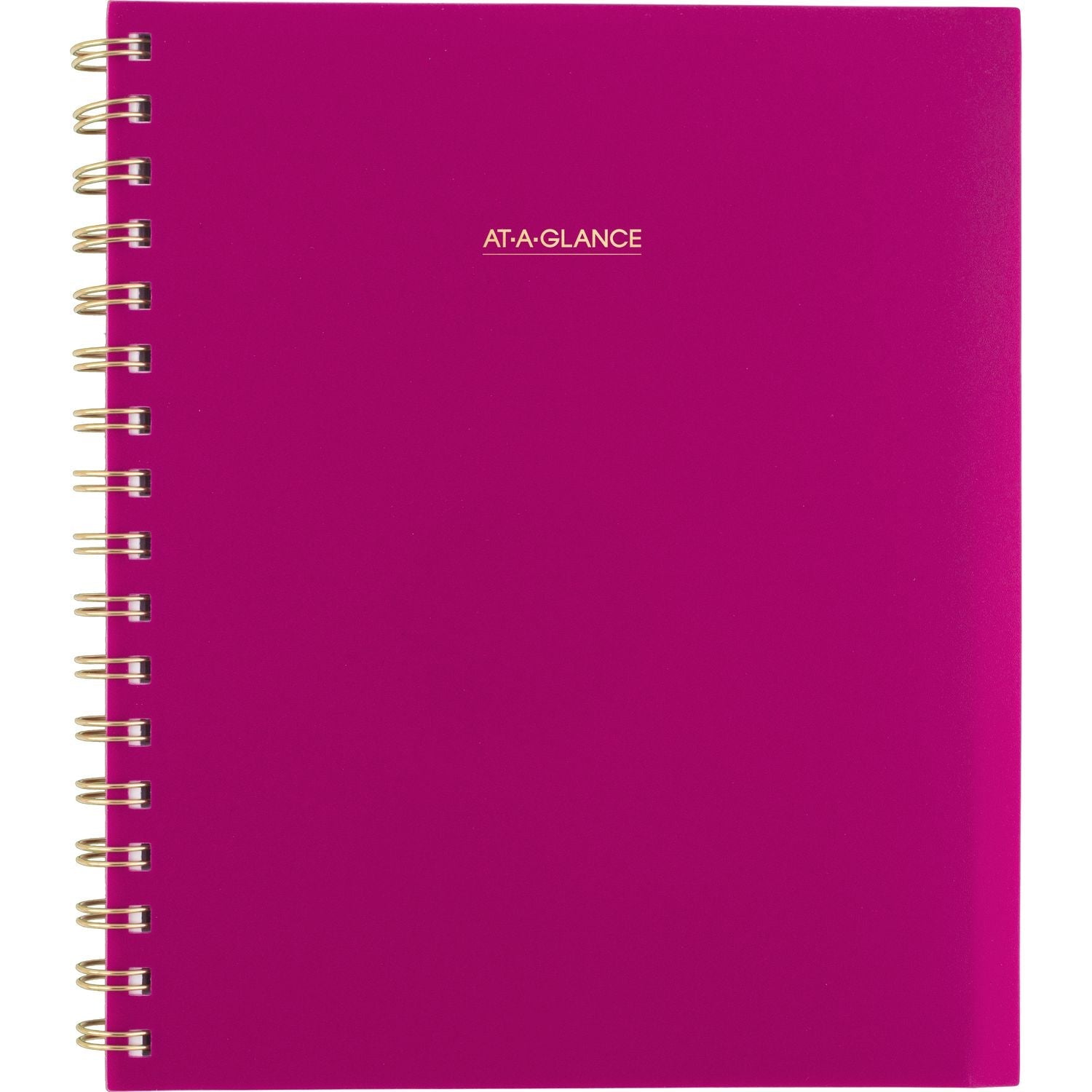 AT-A-GLANCE® Harmony Weekly/Monthly Poly Planner, 8.88 x 7.69, Purple/Gold Cover, 13-Month (Jan to Jan): 2025 to 2026