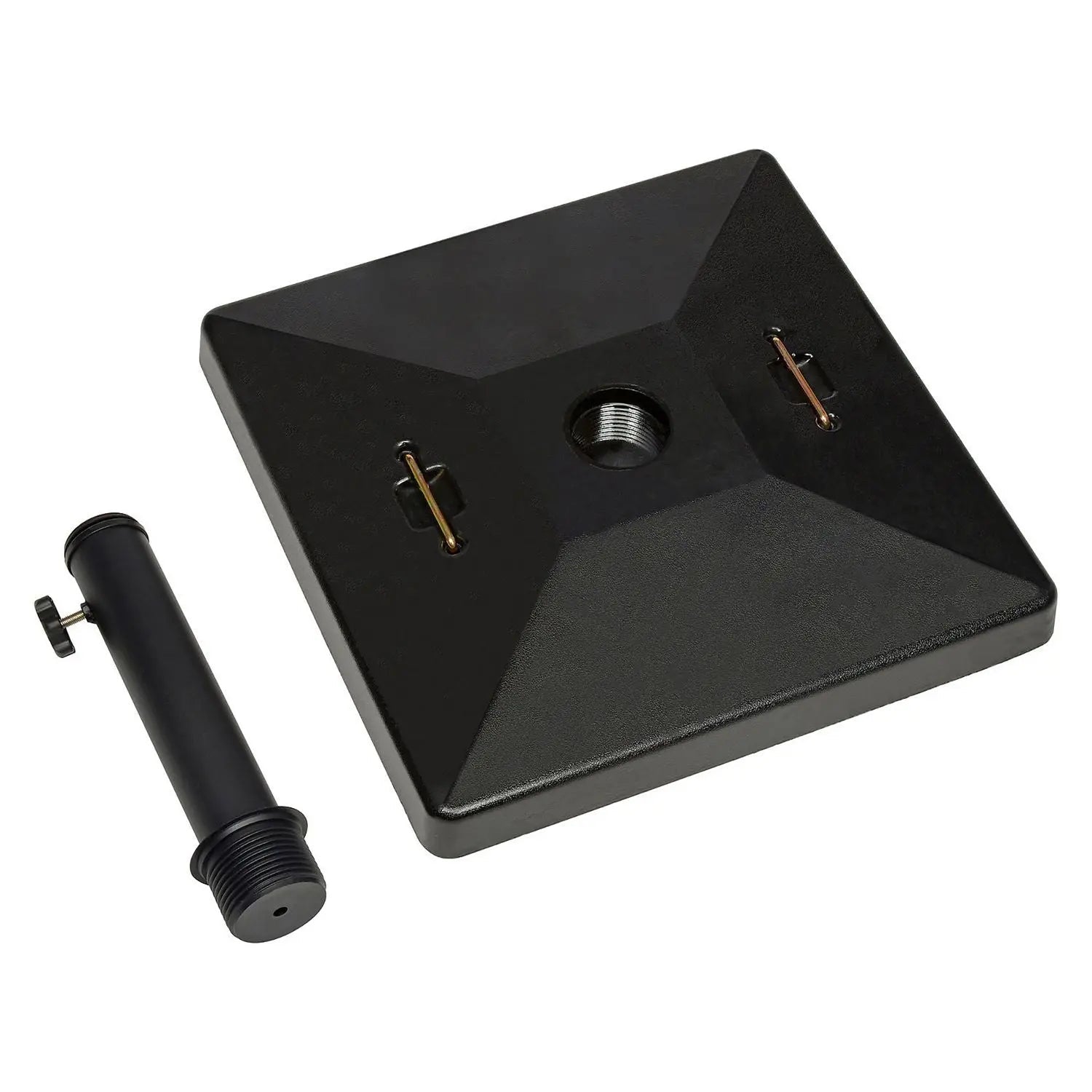 Global Industrial® Umbrella Base, Square, Concrete, 88 lb Capacity, 20 x 20 x 15.75, Black