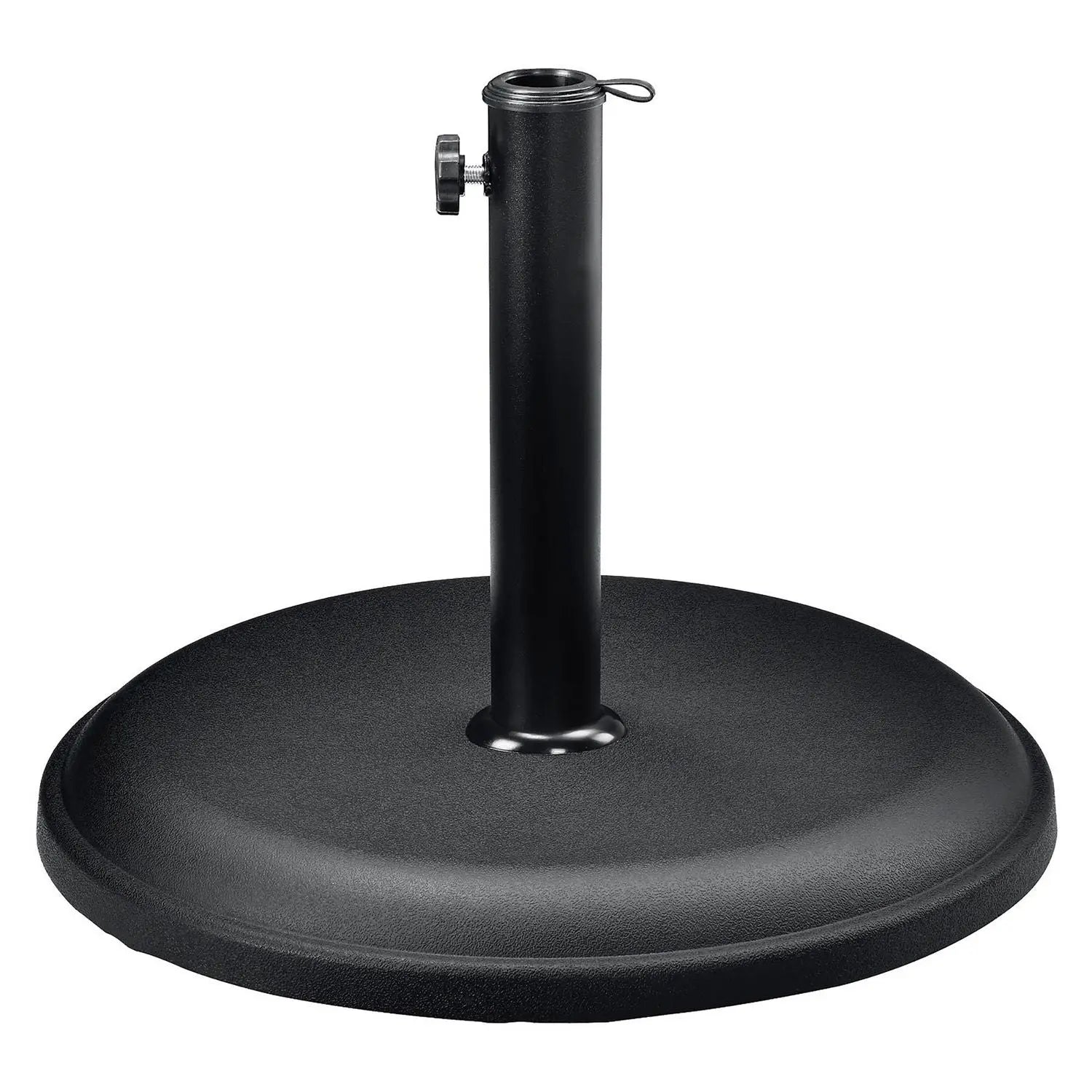 Global Industrial® Umbrella Base, Round, Concrete, 33 lb Capacity, 18 x 18 x 13.5, Black