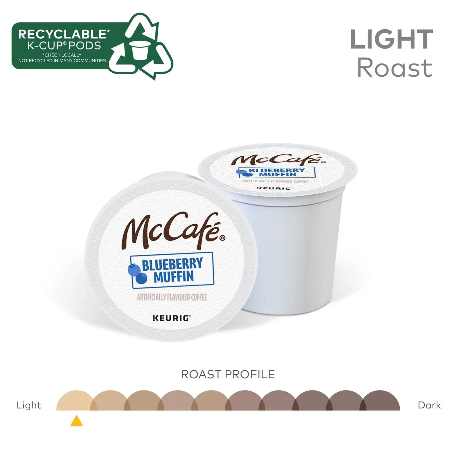 McCafe® Blueberry Muffin K-Cups, 0.34 oz K-Cup, 24/Box