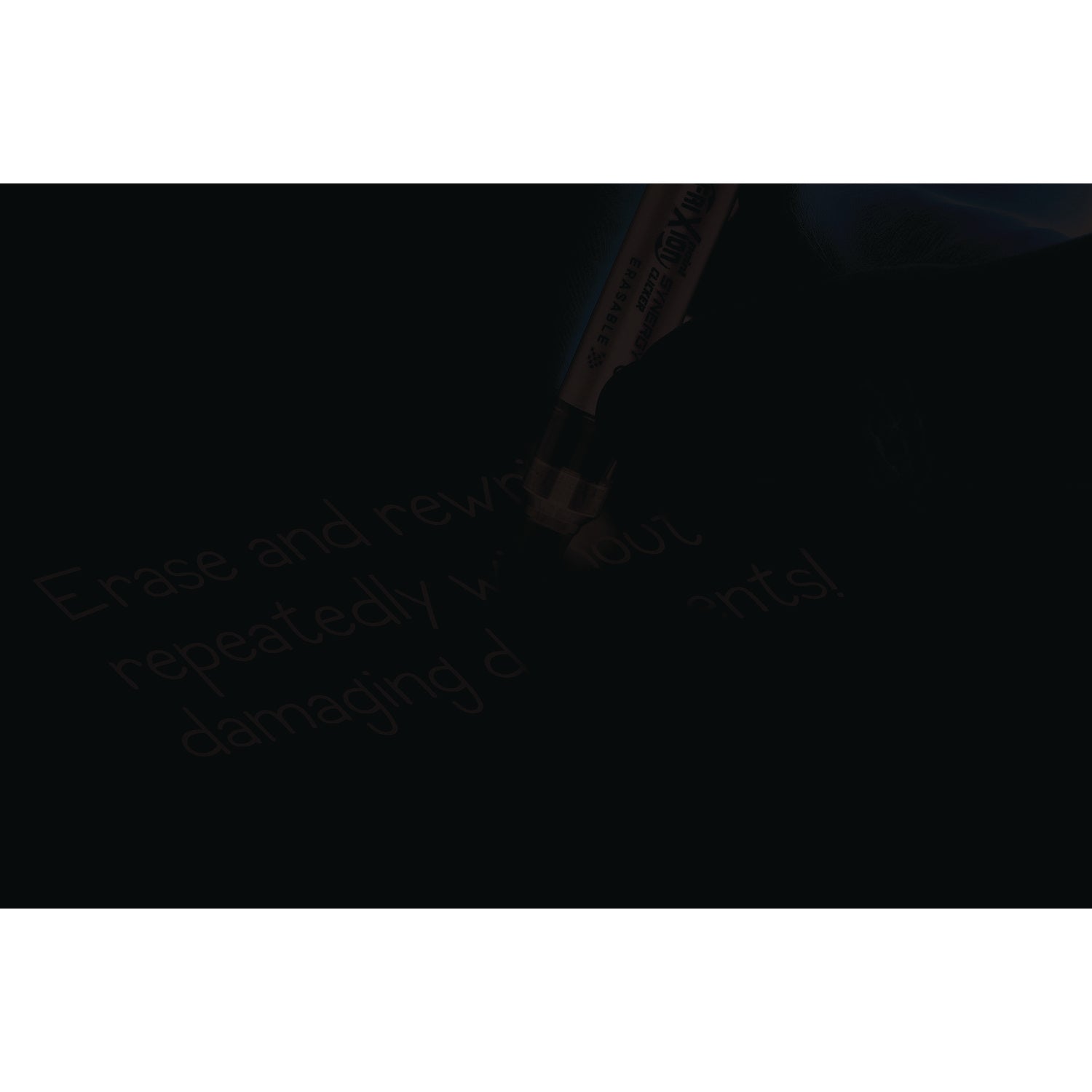 Pilot® FriXion Synergy Clicker Erasable Gel Pen, Retractable, Extra-Fine 0.5 mm, Black Ink, Black/Smoke Barrel, Dozen - Bloom Skins