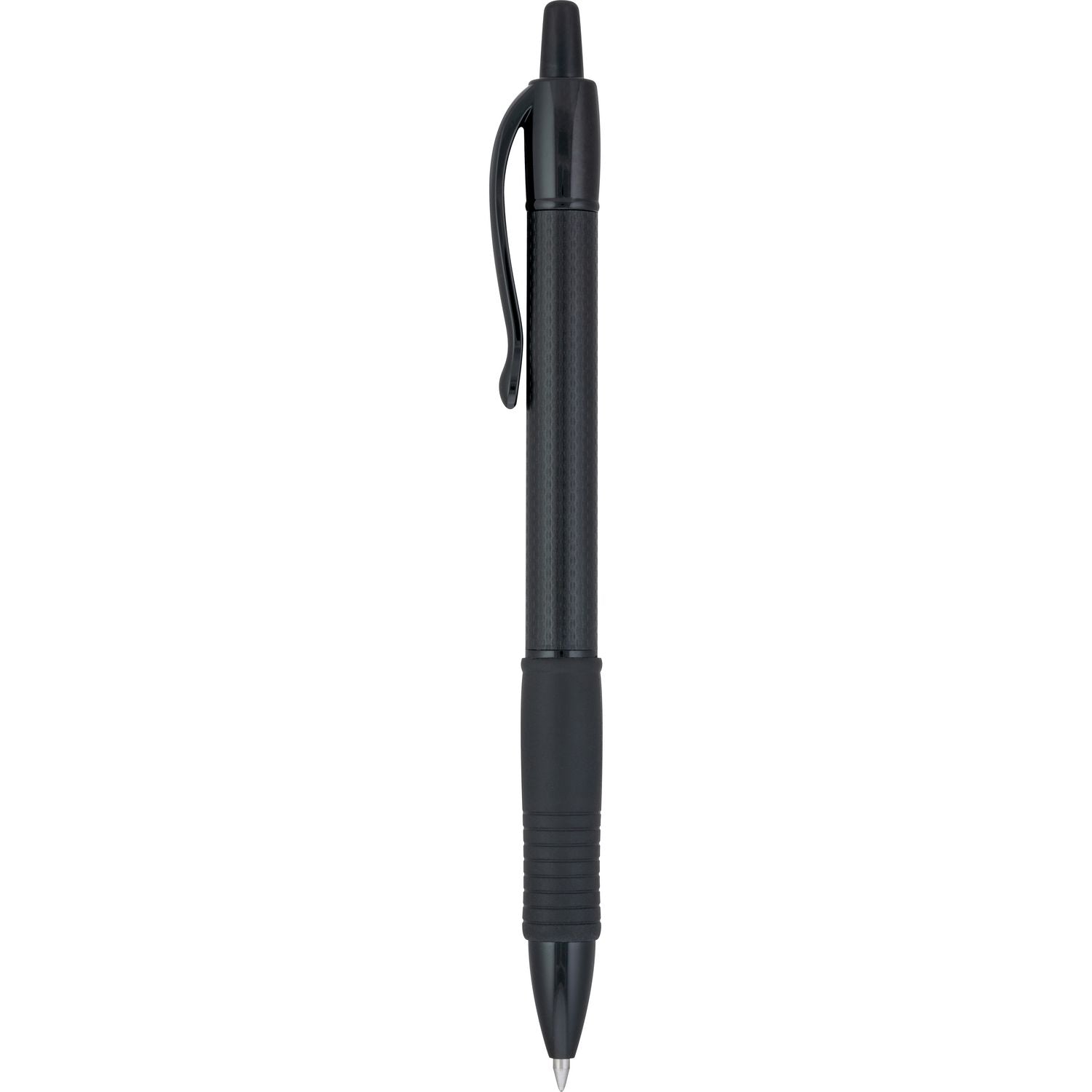 Pilot® G2 Edge Premium Gel Pen, Retractable, Fine 0.7 mm, Black Ink, Black Barrel, Dozen - Bloom Skins