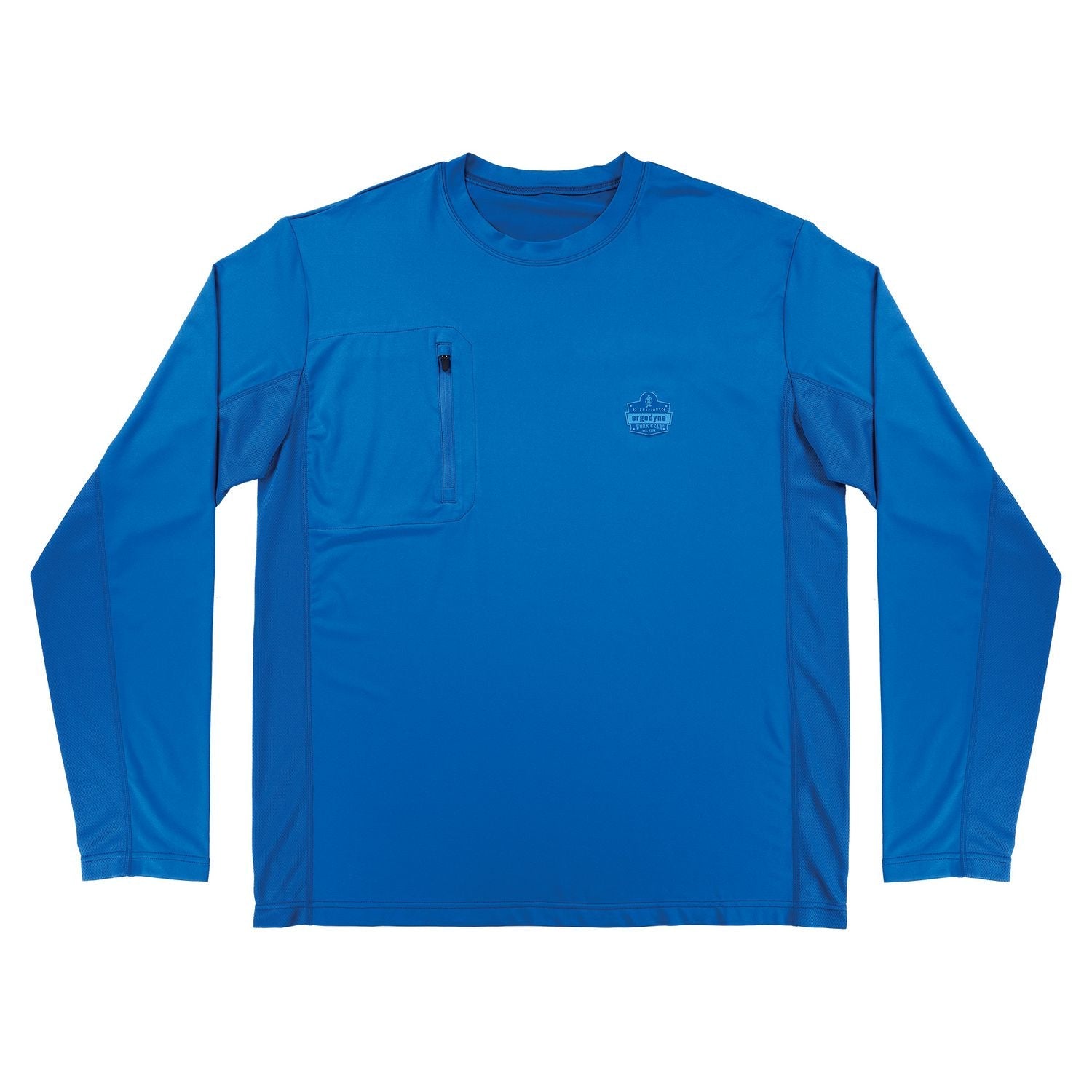 ergodyne® Chill-Its 6689 Cooling Long Sleeve Sun Shirt with UV Protection, Small, Blue