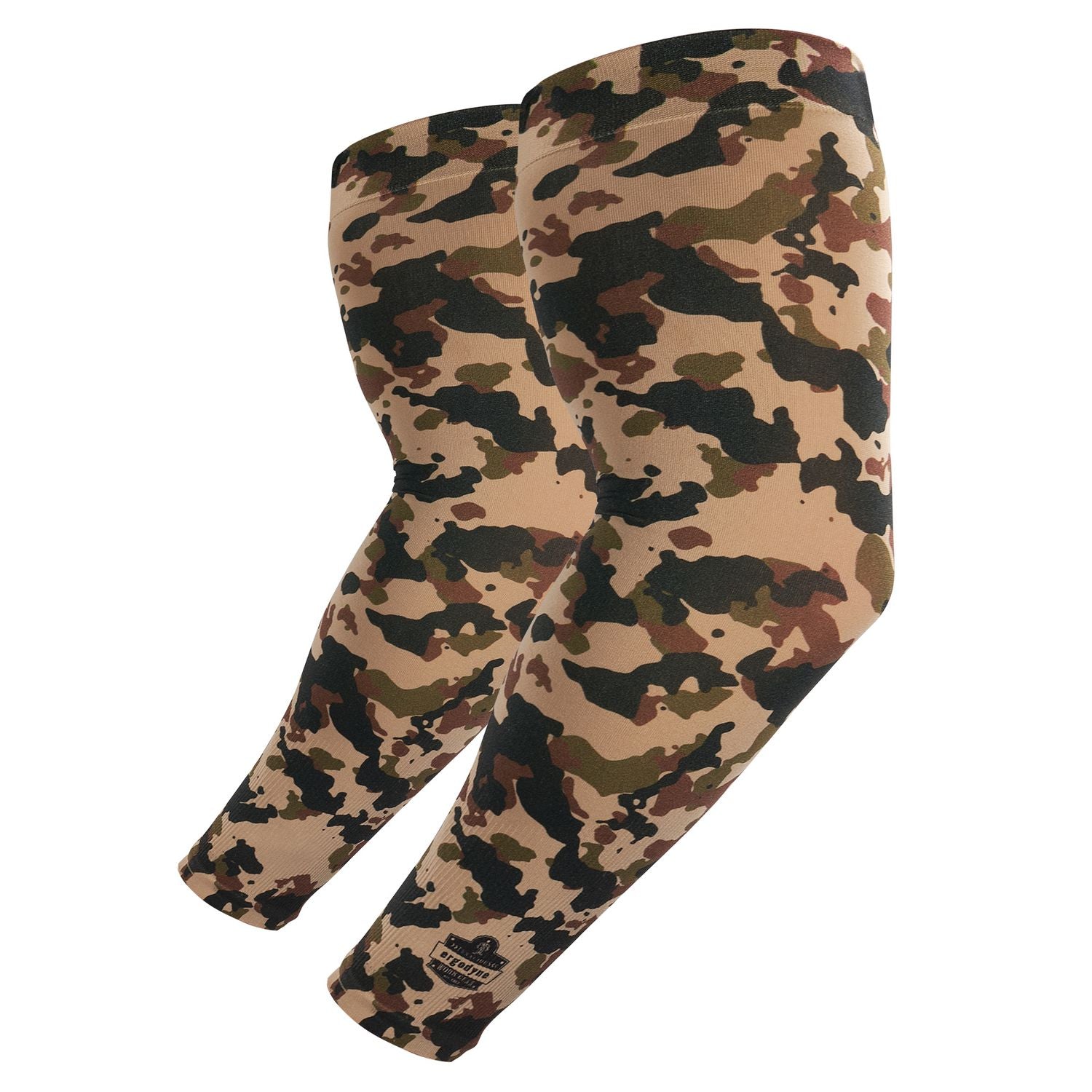 ergodyne® Chill-Its 6695 Sun Protection Arm Sleeves, Polyester/Spandex, X-Large/2X-Large, Camo