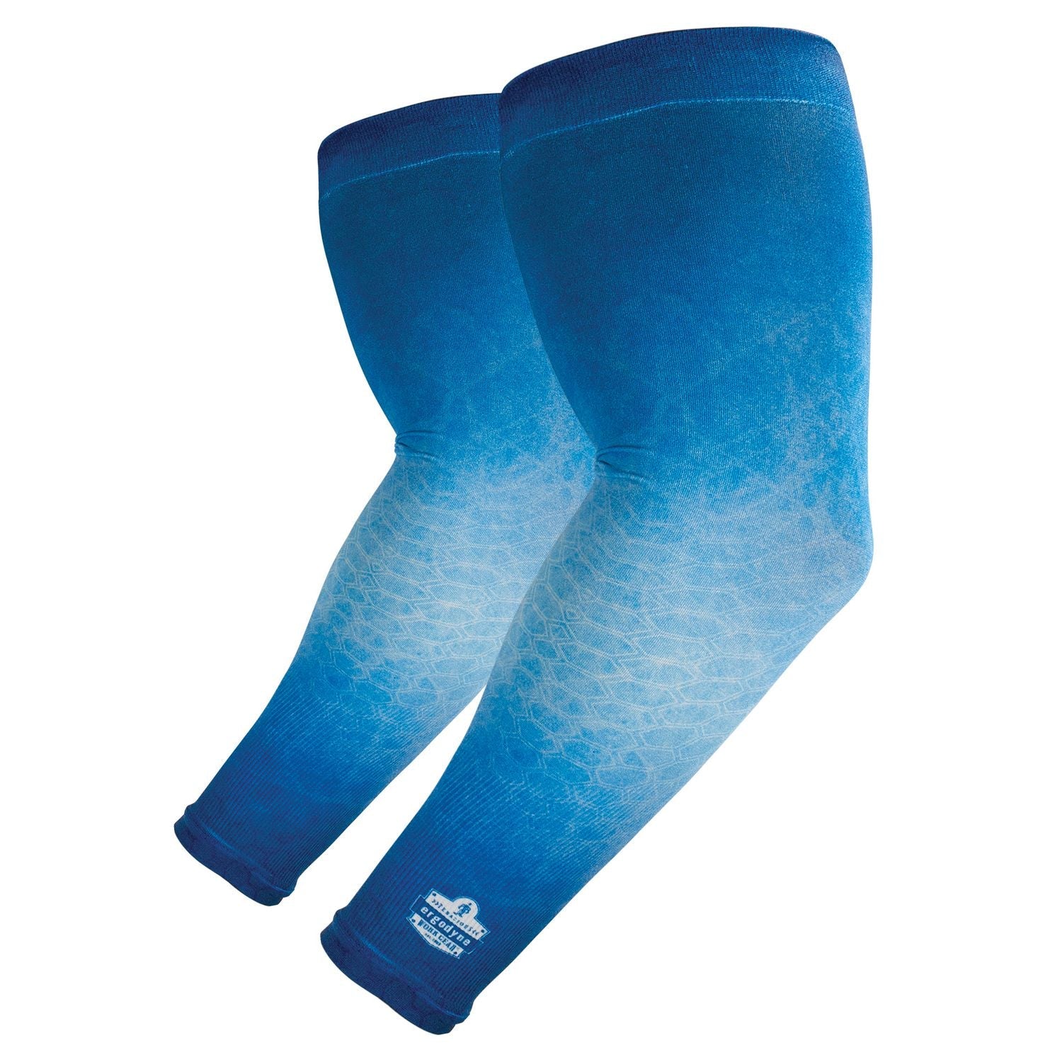 ergodyne® Chill-Its 6695 Sun Protection Arm Sleeves, Polyester/Spandex, X-Large/2X-Large, Blue