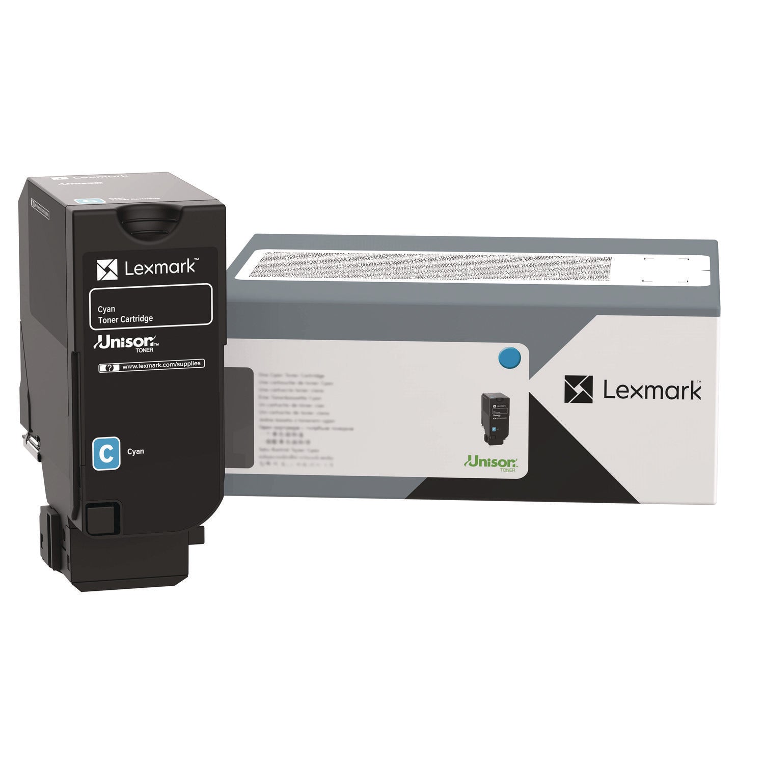 Lexmark™ 71C1XC0 Return Program Toner Cartridge, 12,500 Page-Yield, Cyan