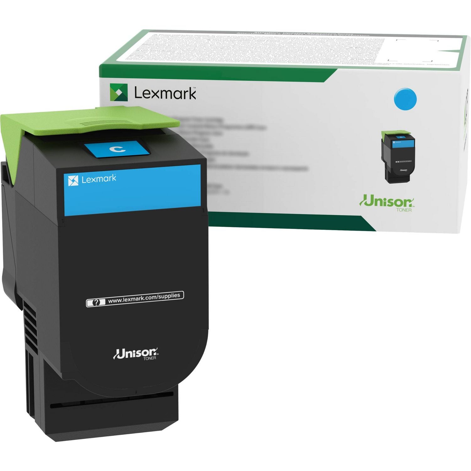 Lexmark™ 70C00CG Return Program Toner, 1,000 Page-Yield, Cyan - Bloom Skins
