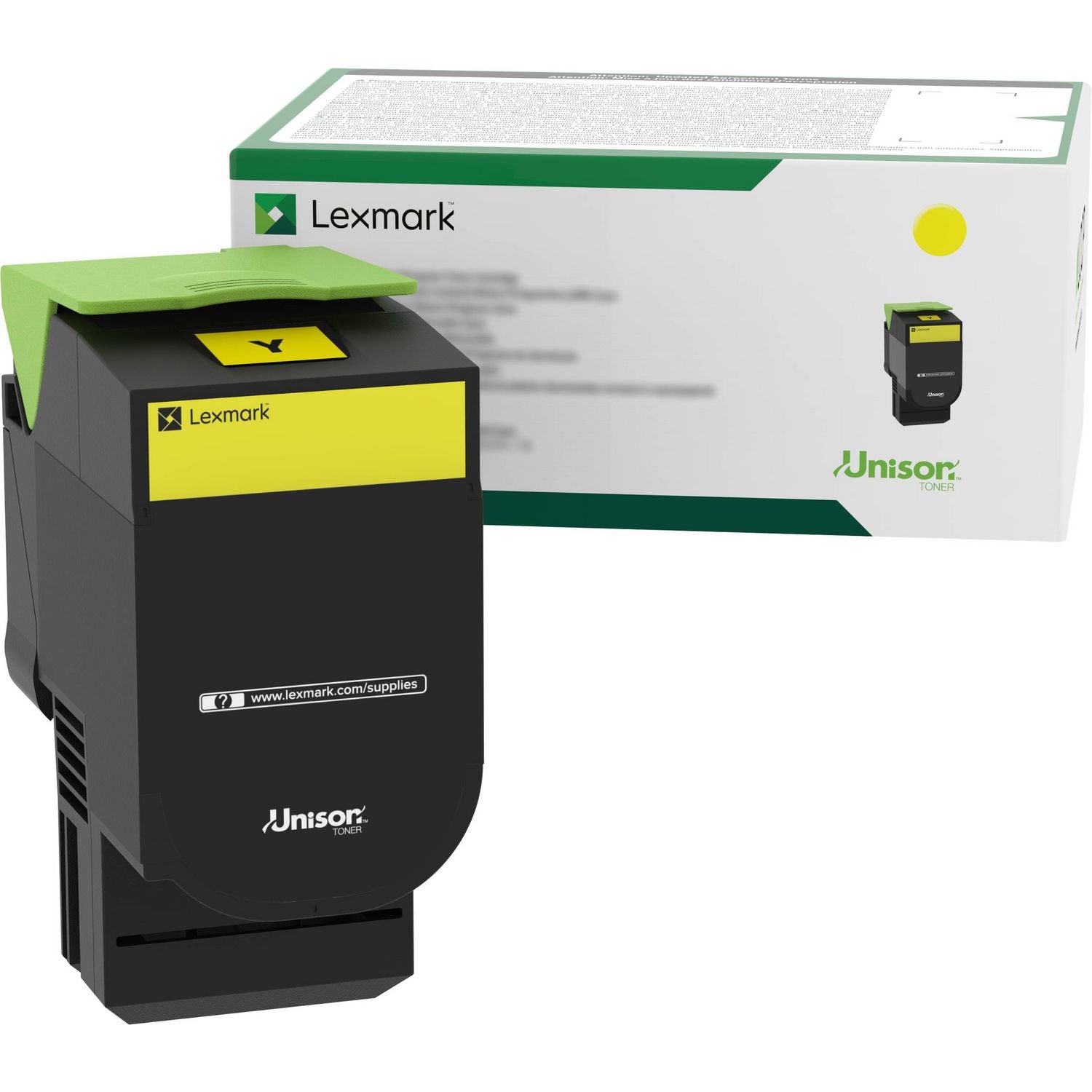 Lexmark™ 70C00YG Return Program Toner, 1,000 Page-Yield, Yellow