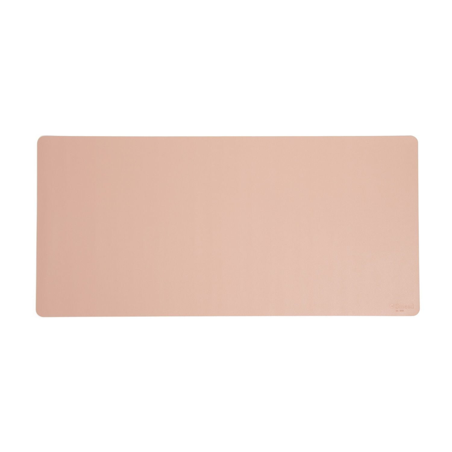 Smead Vegan Leather Desk Pads, 36 x 17, Light Pink