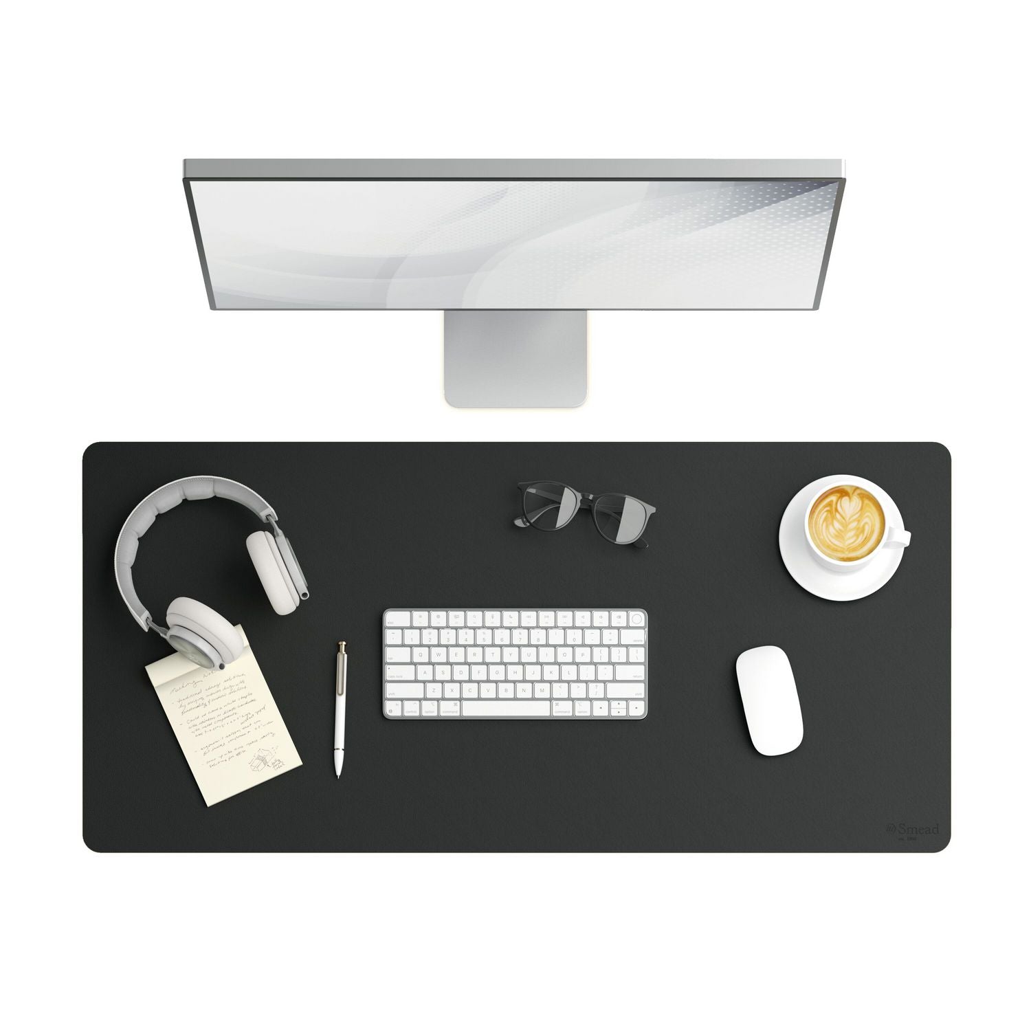 Smead Vegan Leather Desk Pads, 36 x 17, Charcoal - Bloom Skins