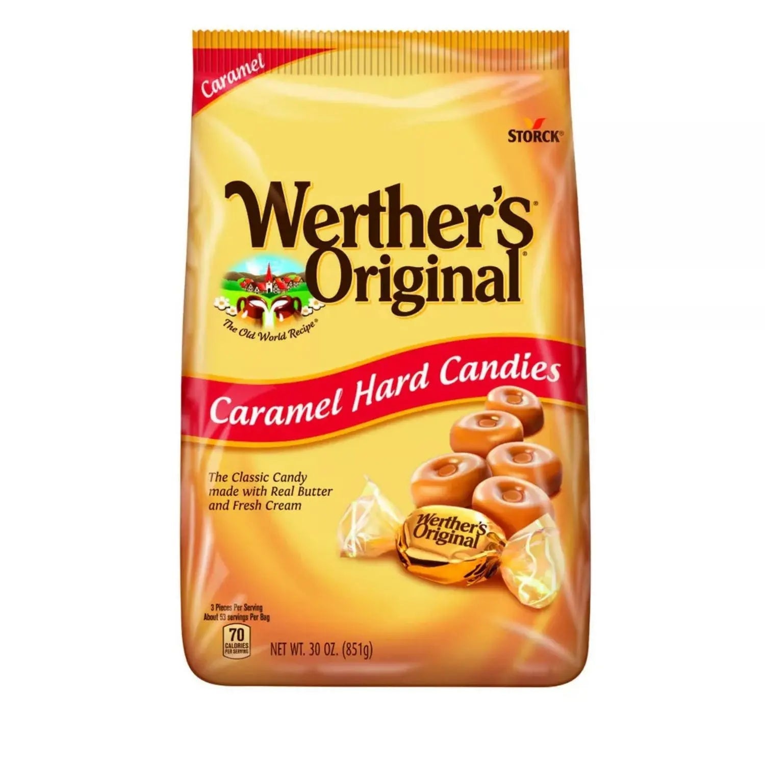 Werther's® Original® Original Hard Candies, Caramel, 30 oz Bag - Bloom Skins